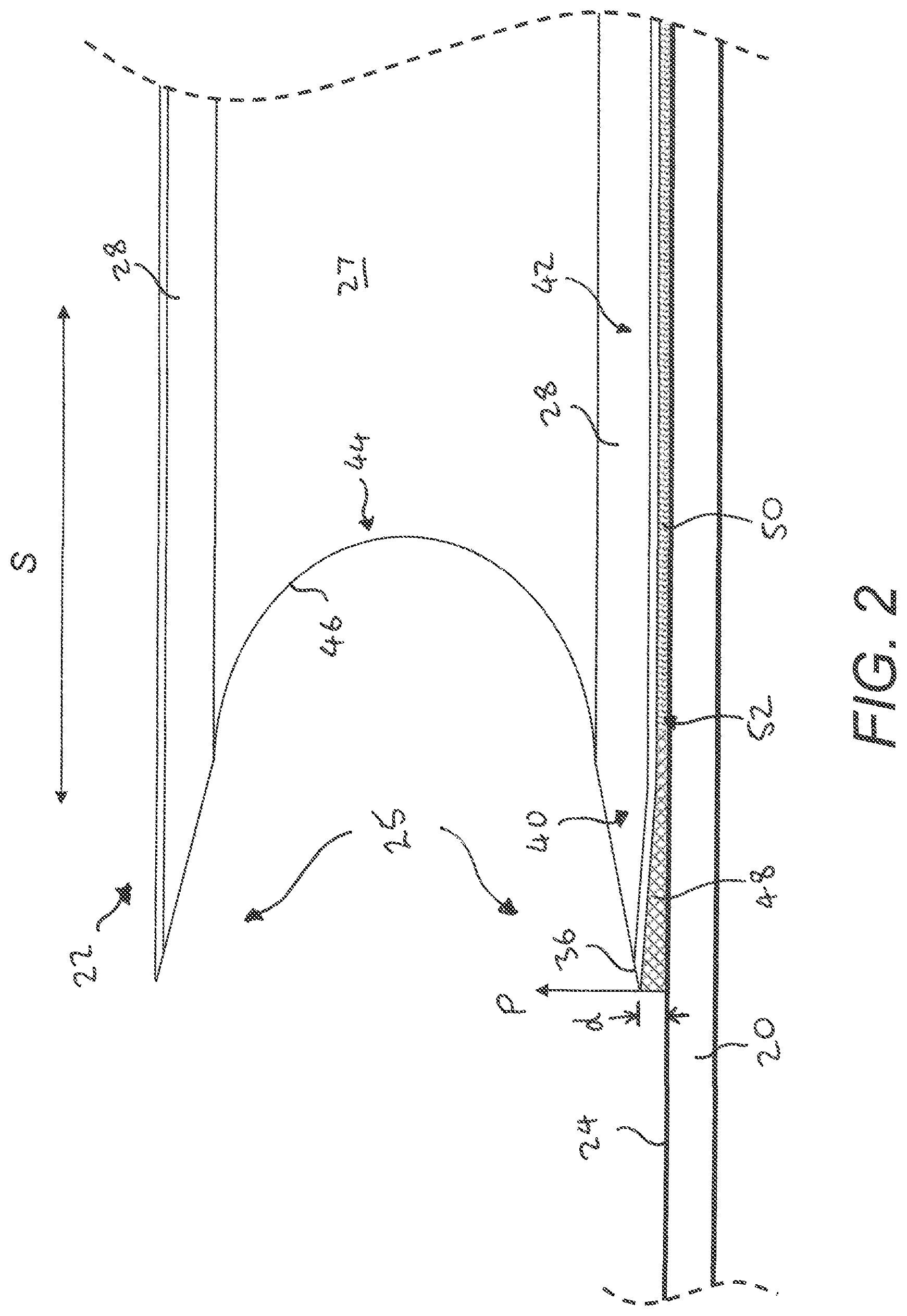 Patent US11773822 Figure 2 – Wind turbine blade