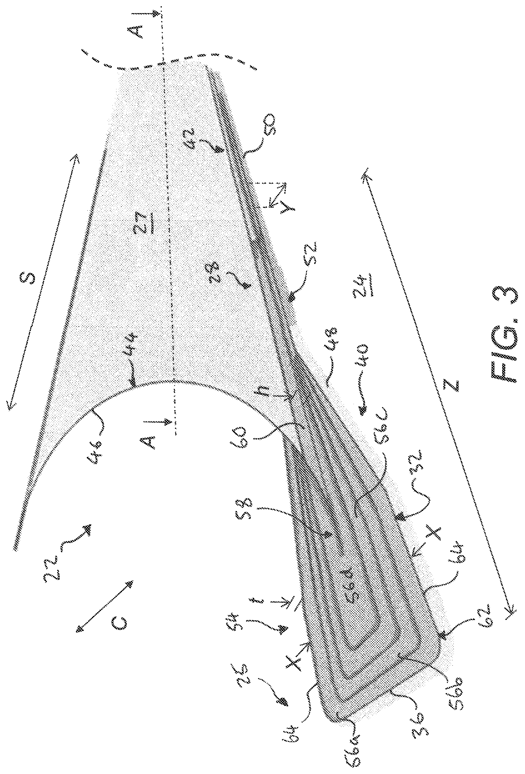 Patent US11773822 Figure 3 – Wind turbine blade