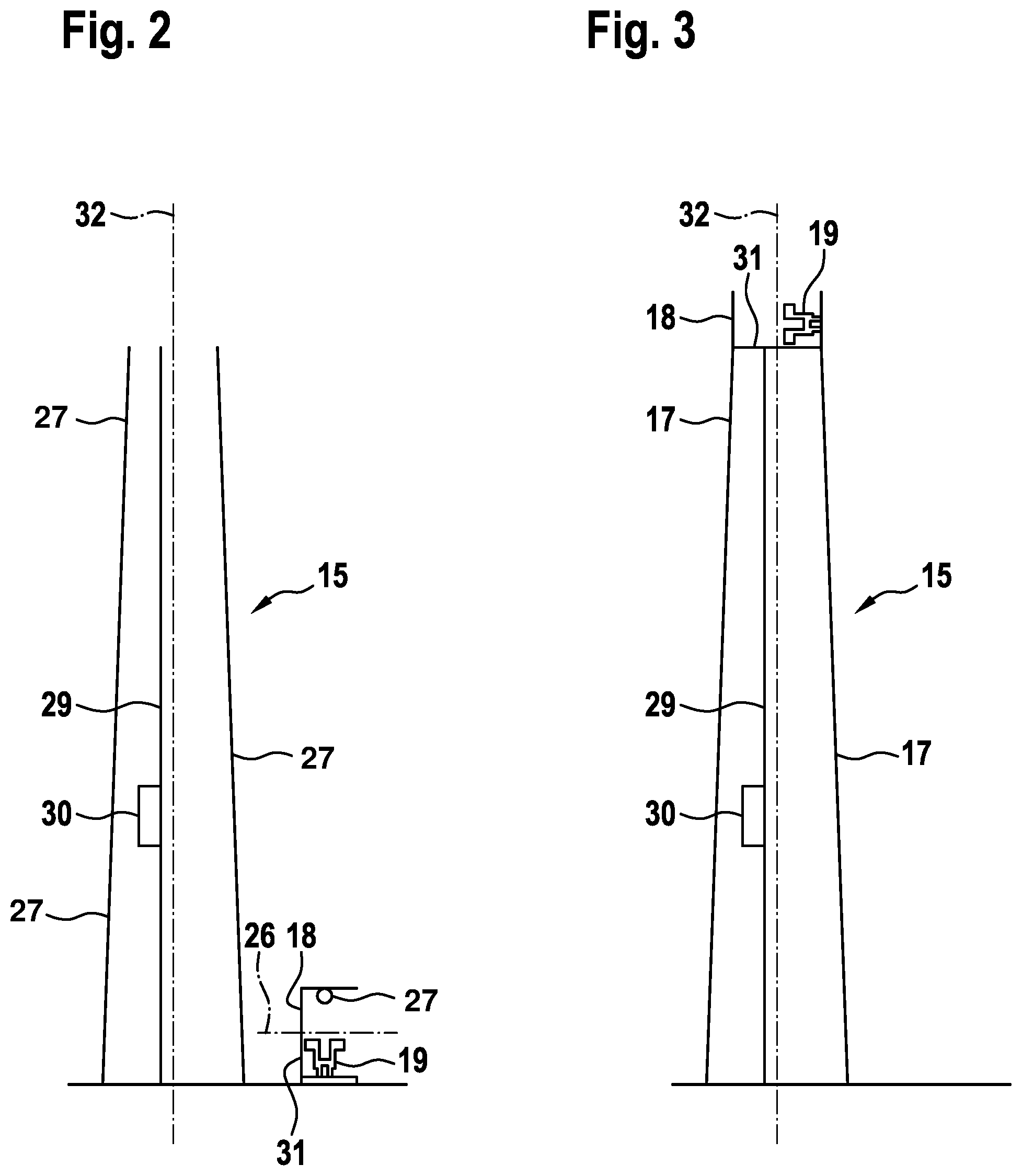 Patent US11773825 Figure 2 – Assembly method and assembly system for a vibration damper of a wind power plant tower