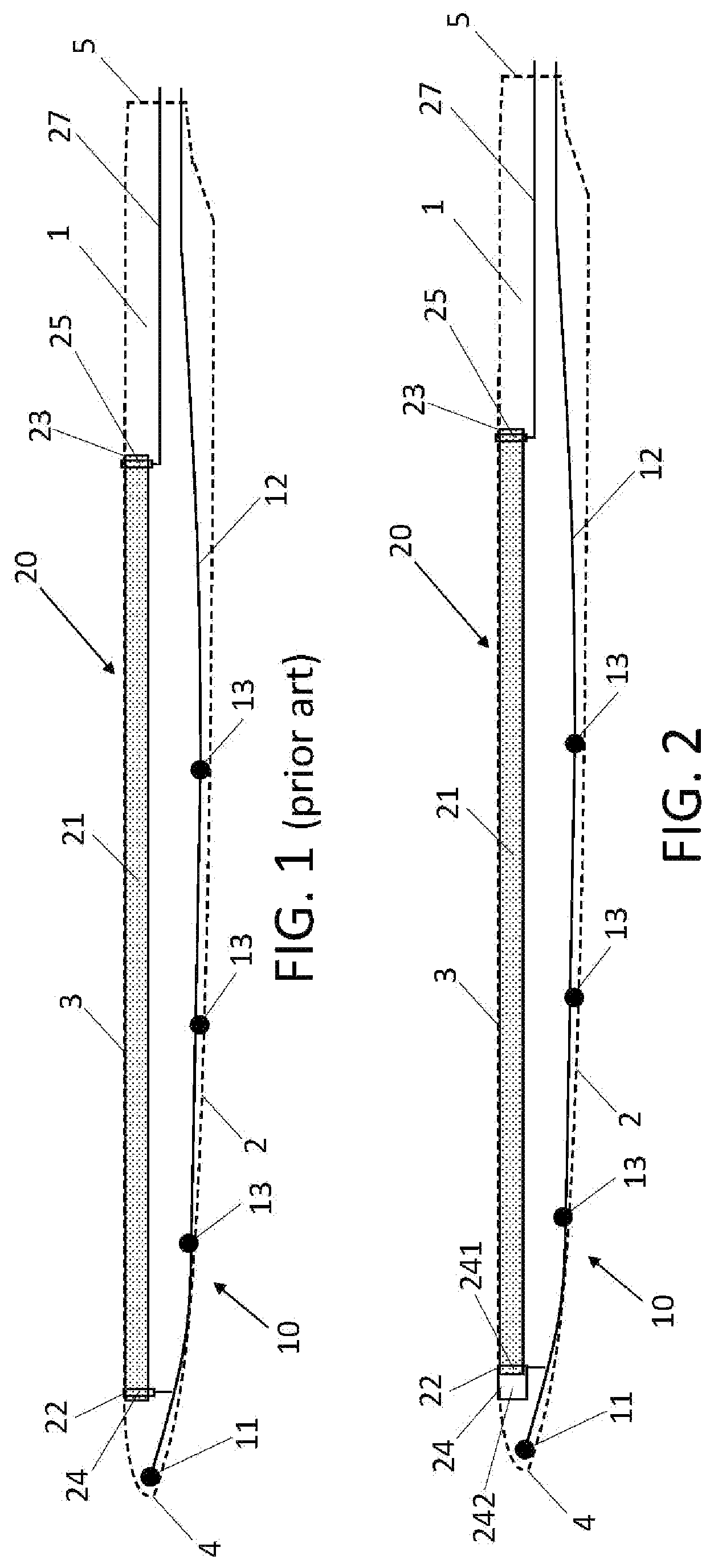 Patent US11773828 Figure 1 – Wind turbine blade having an ice formation system and a lightning protection system