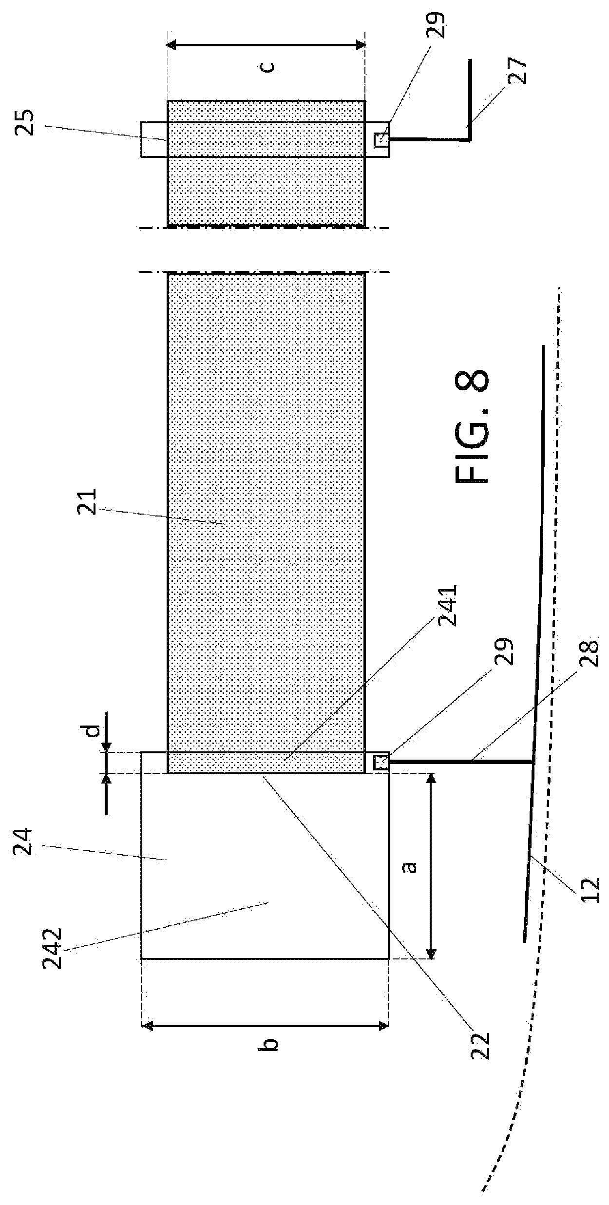 Patent US11773828 Figure 5 – Wind turbine blade having an ice formation system and a lightning protection system