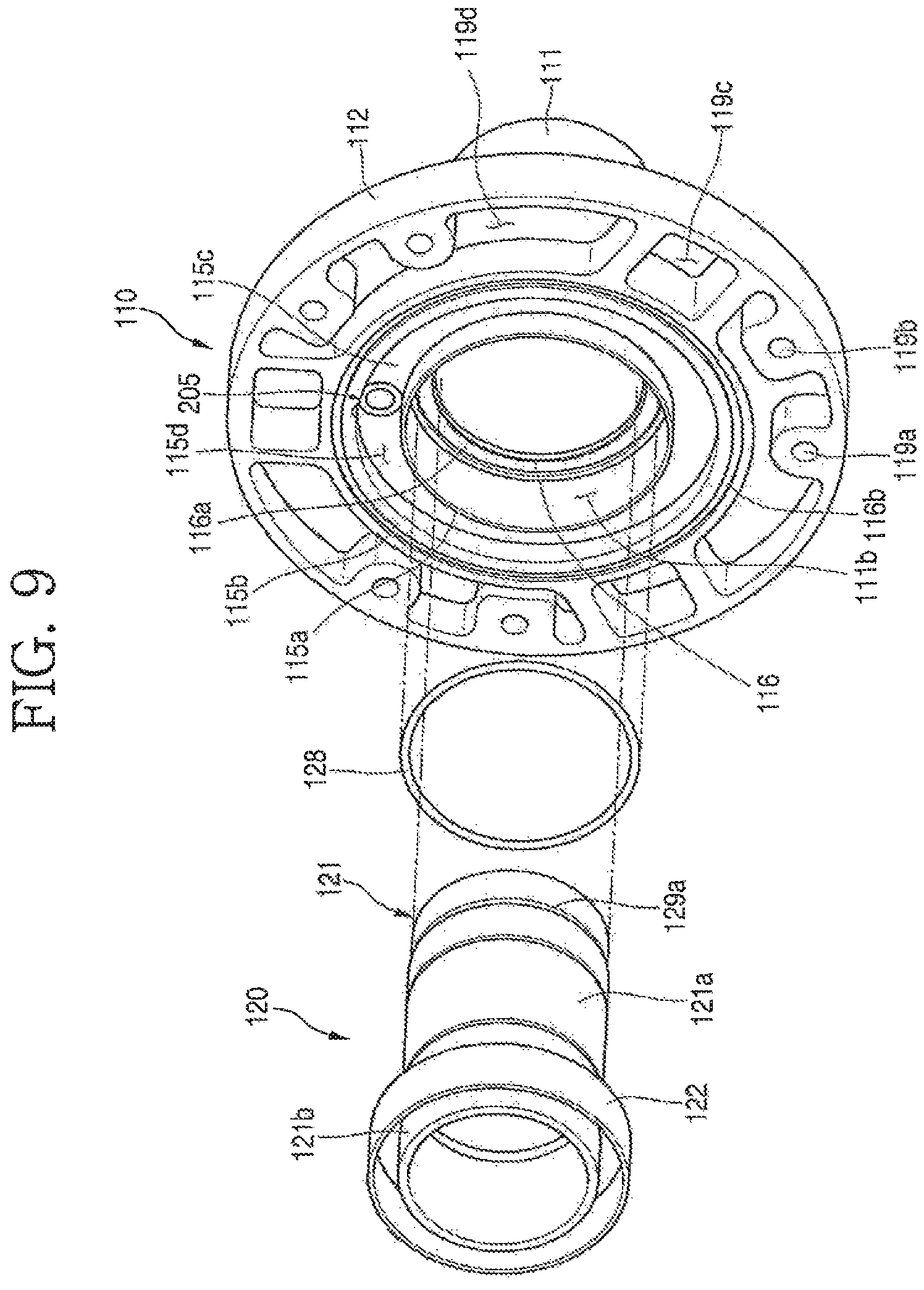 Patent US11773833 Figure 9 – Linear compressor