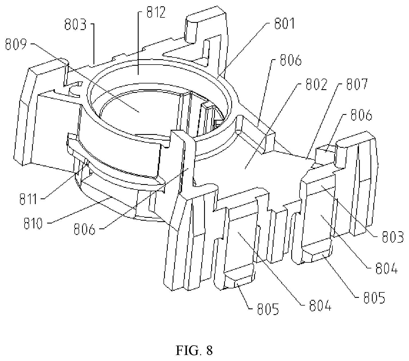 Patent US11773836 Figure 8 – External fuel pump and valve seat for the fuel pump