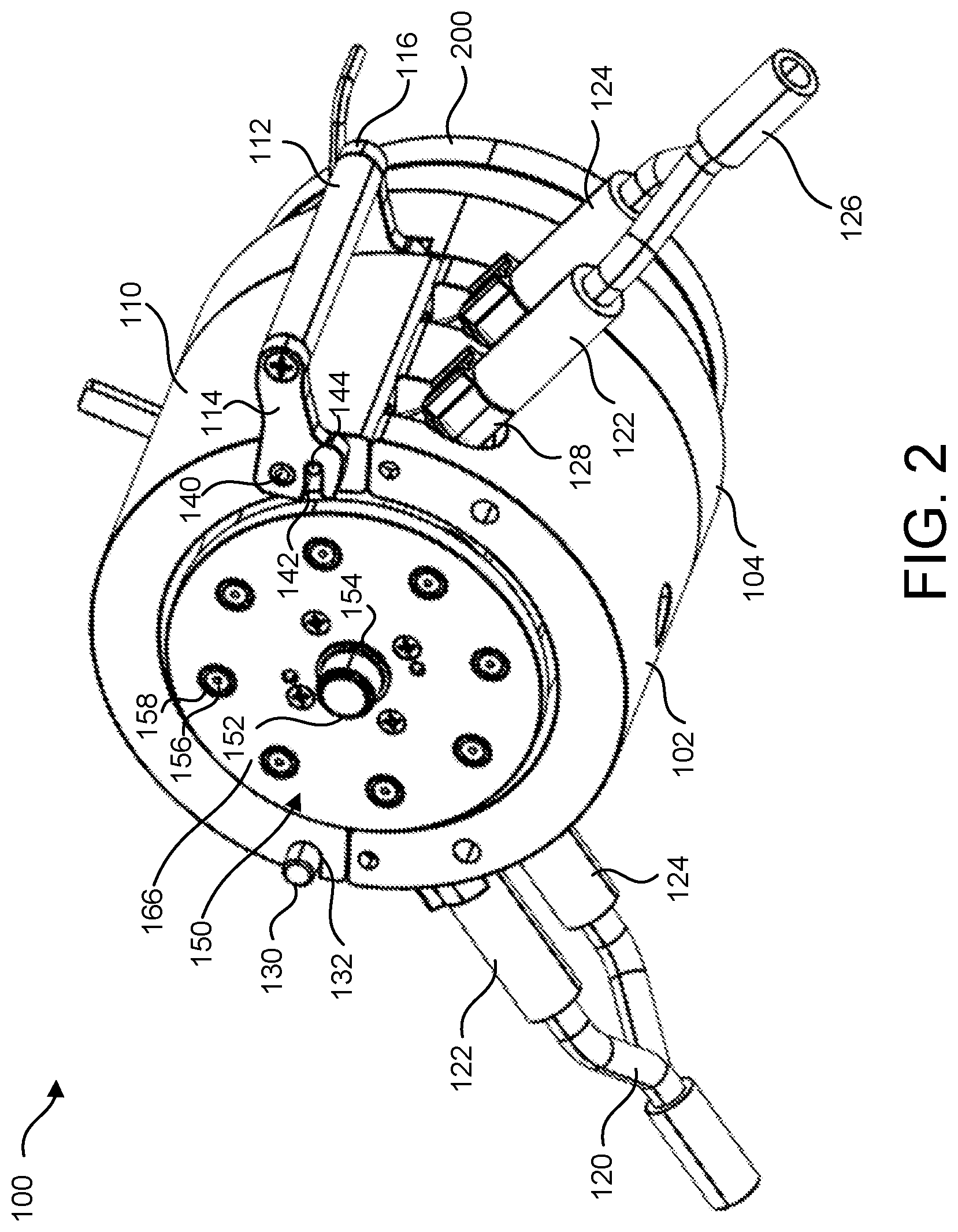 Patent US11773839 Figure 2 – Multi-roller peristaltic pump head