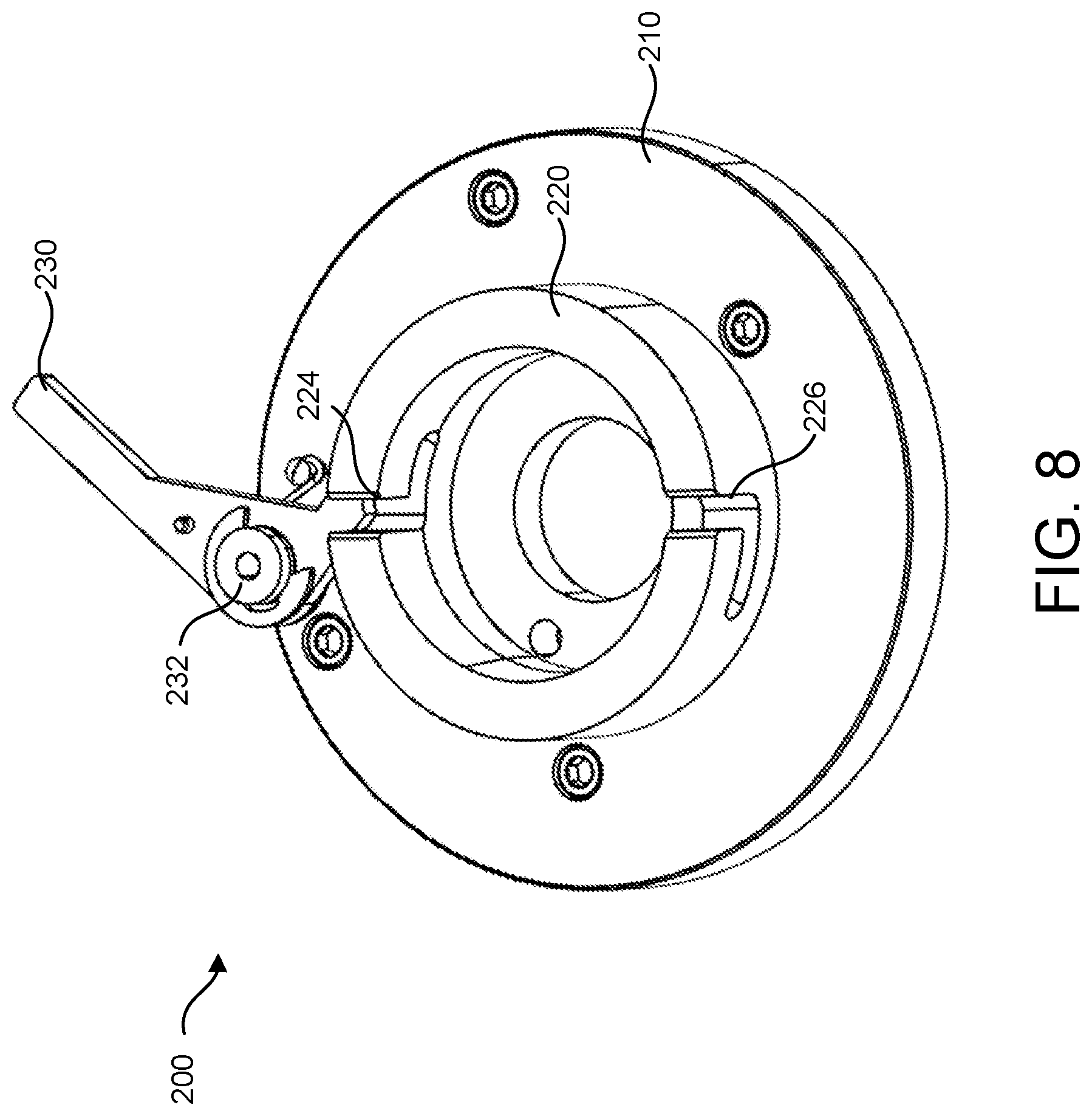 Patent US11773839 Figure 8 – Multi-roller peristaltic pump head
