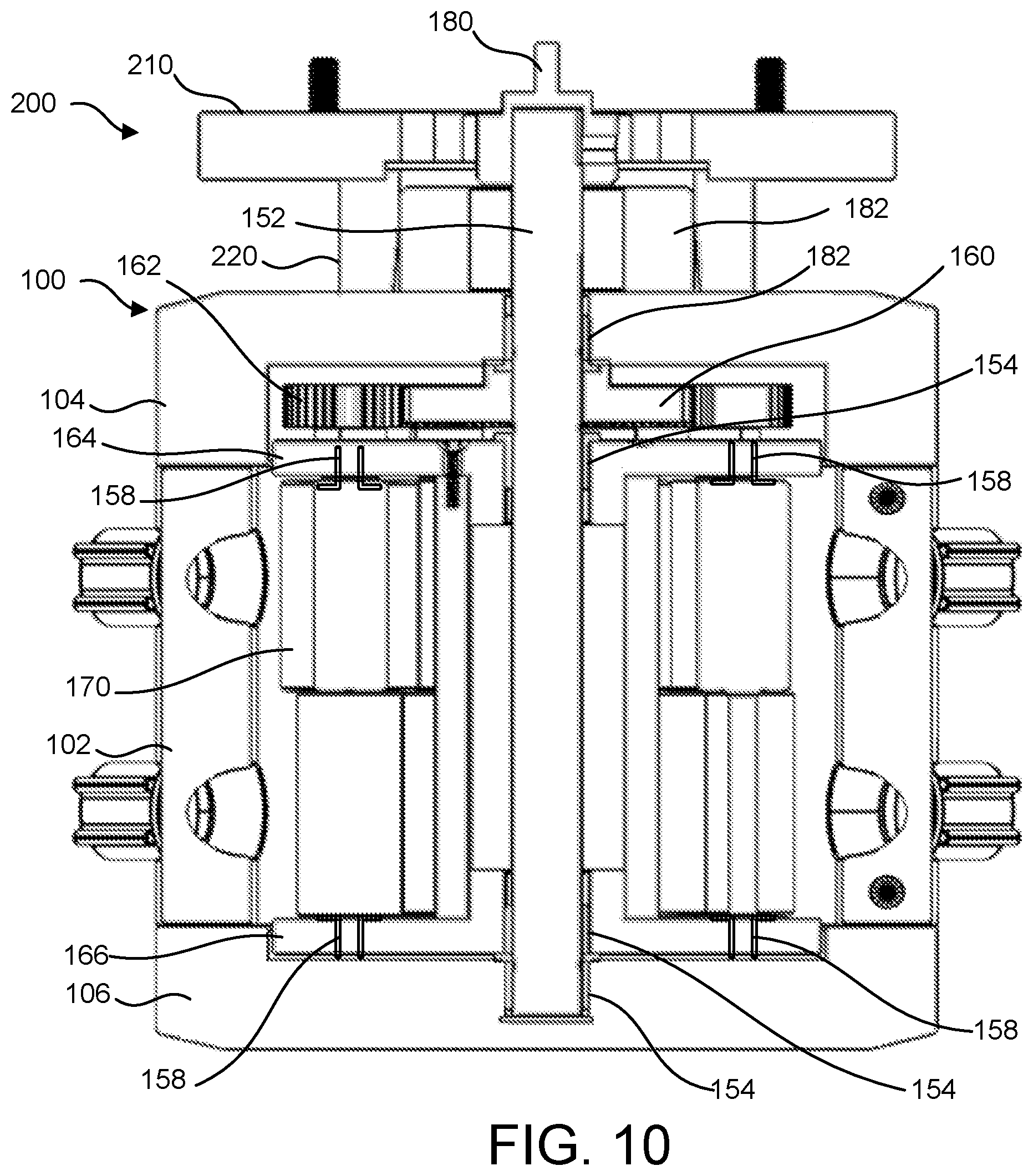 Patent US11773839 Figure 10 – Multi-roller peristaltic pump head