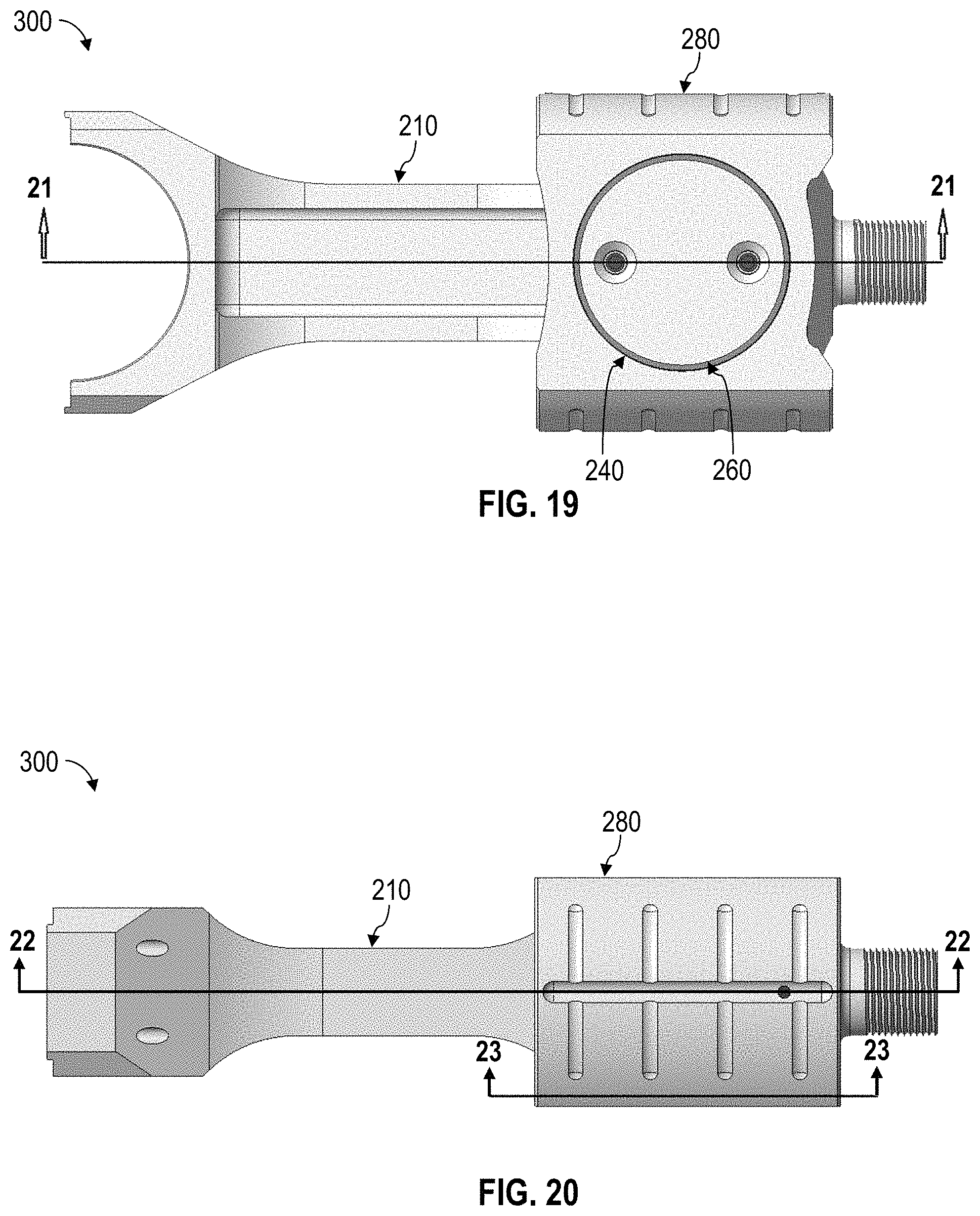 Patent US11773844 Figure 10 – Reciprocating pump trunnions connecting crosshead and connecting rod