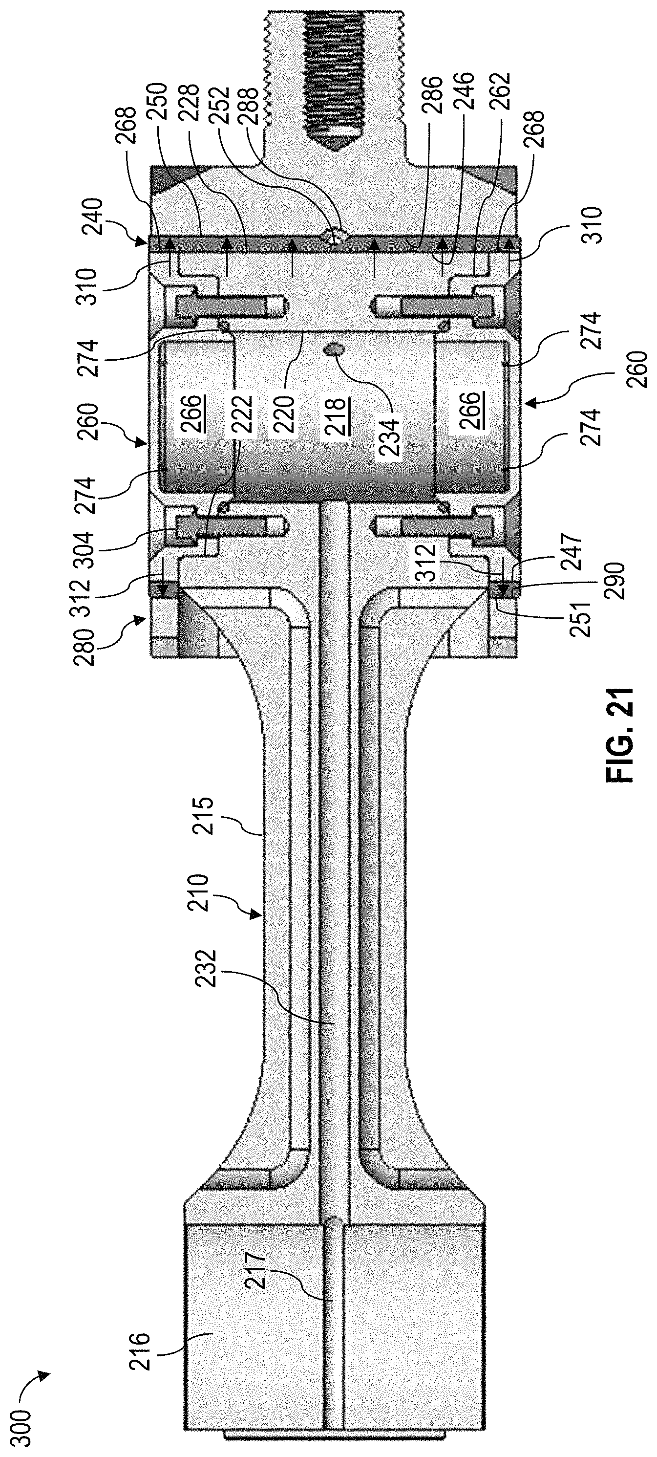 Patent US11773844 Figure 11 – Reciprocating pump trunnions connecting crosshead and connecting rod