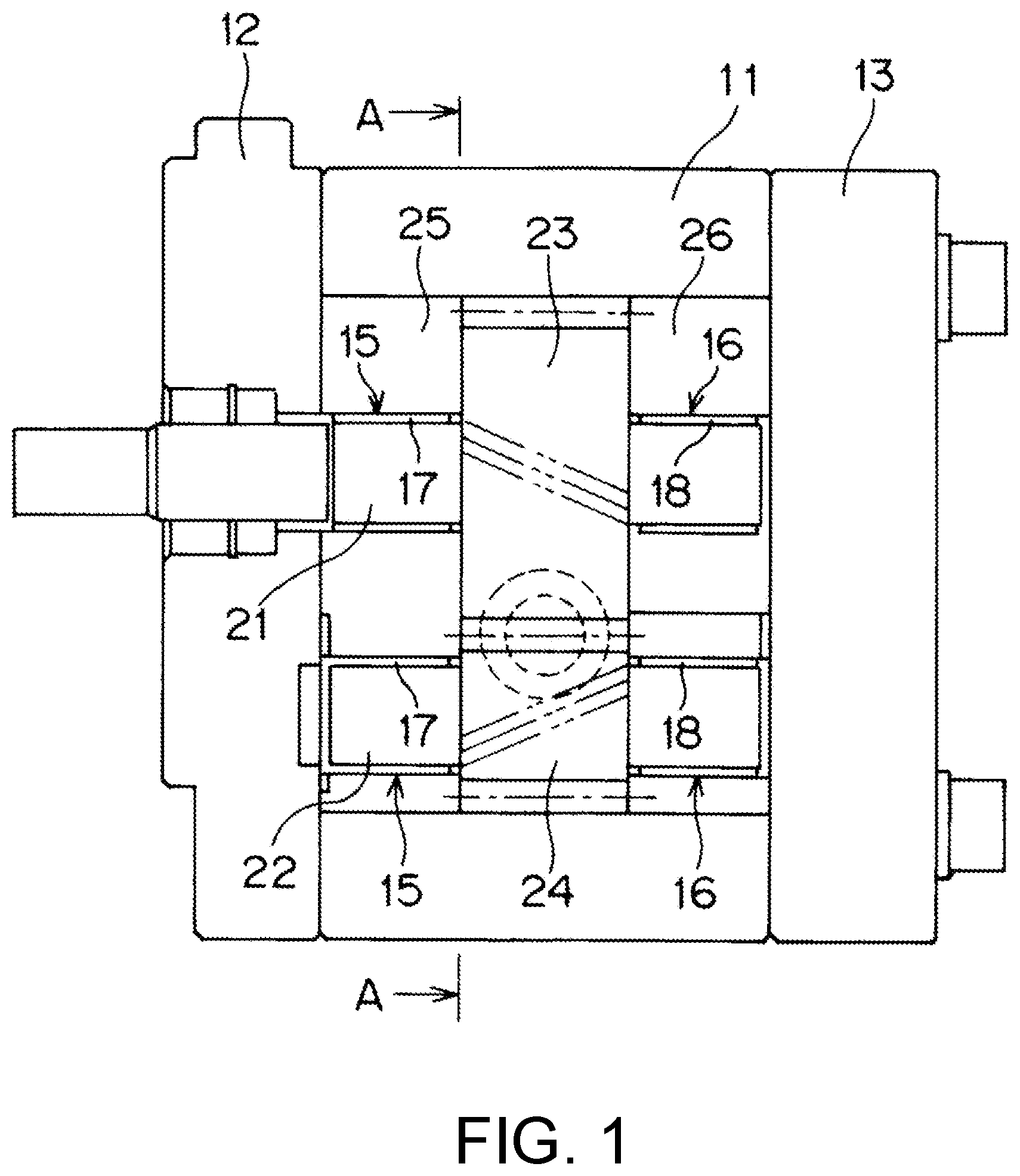 Patent US11773845 Figure 1 – Helical gear pump and helical gear motor