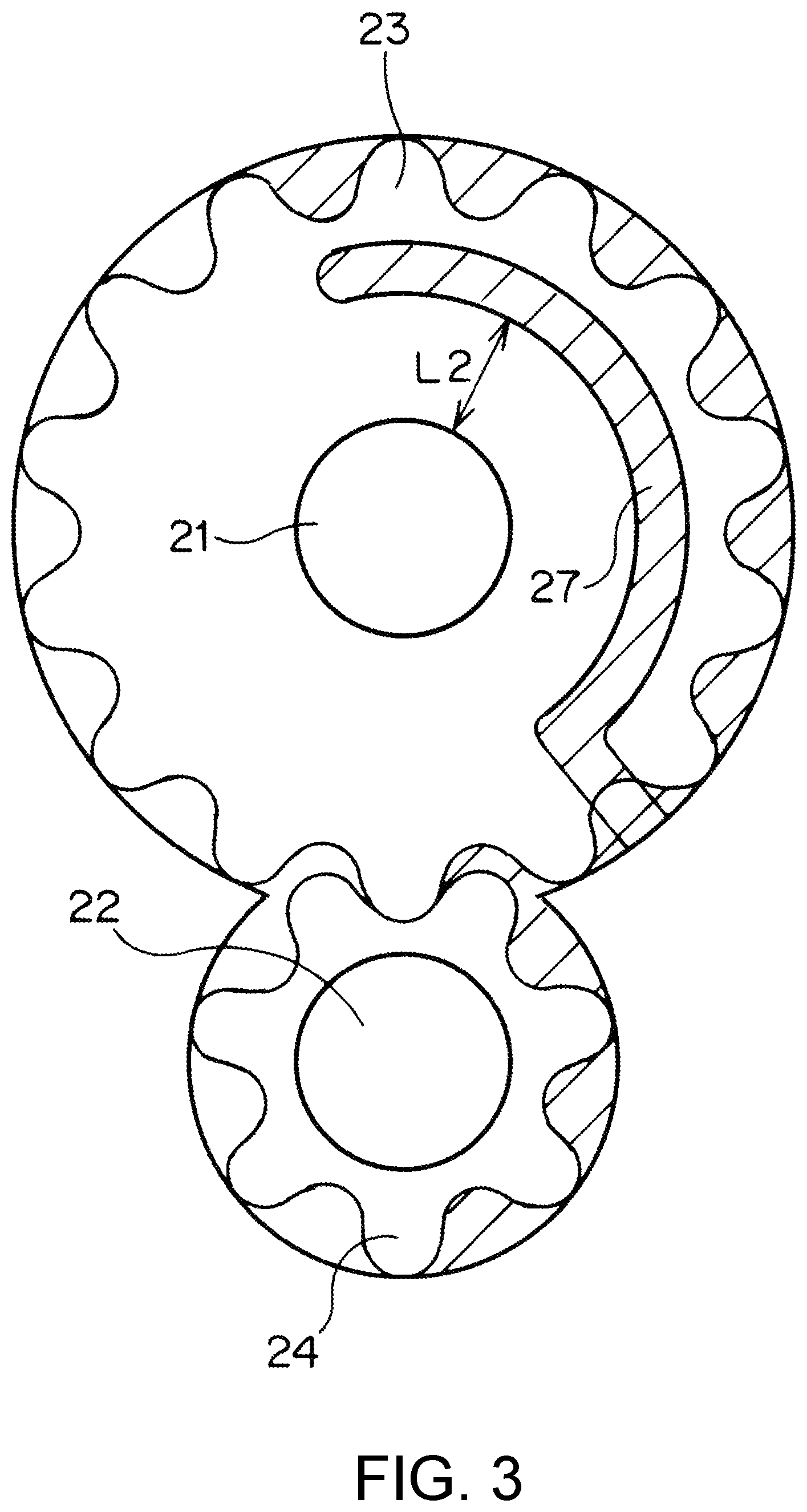 Patent US11773845 Figure 3 – Helical gear pump and helical gear motor