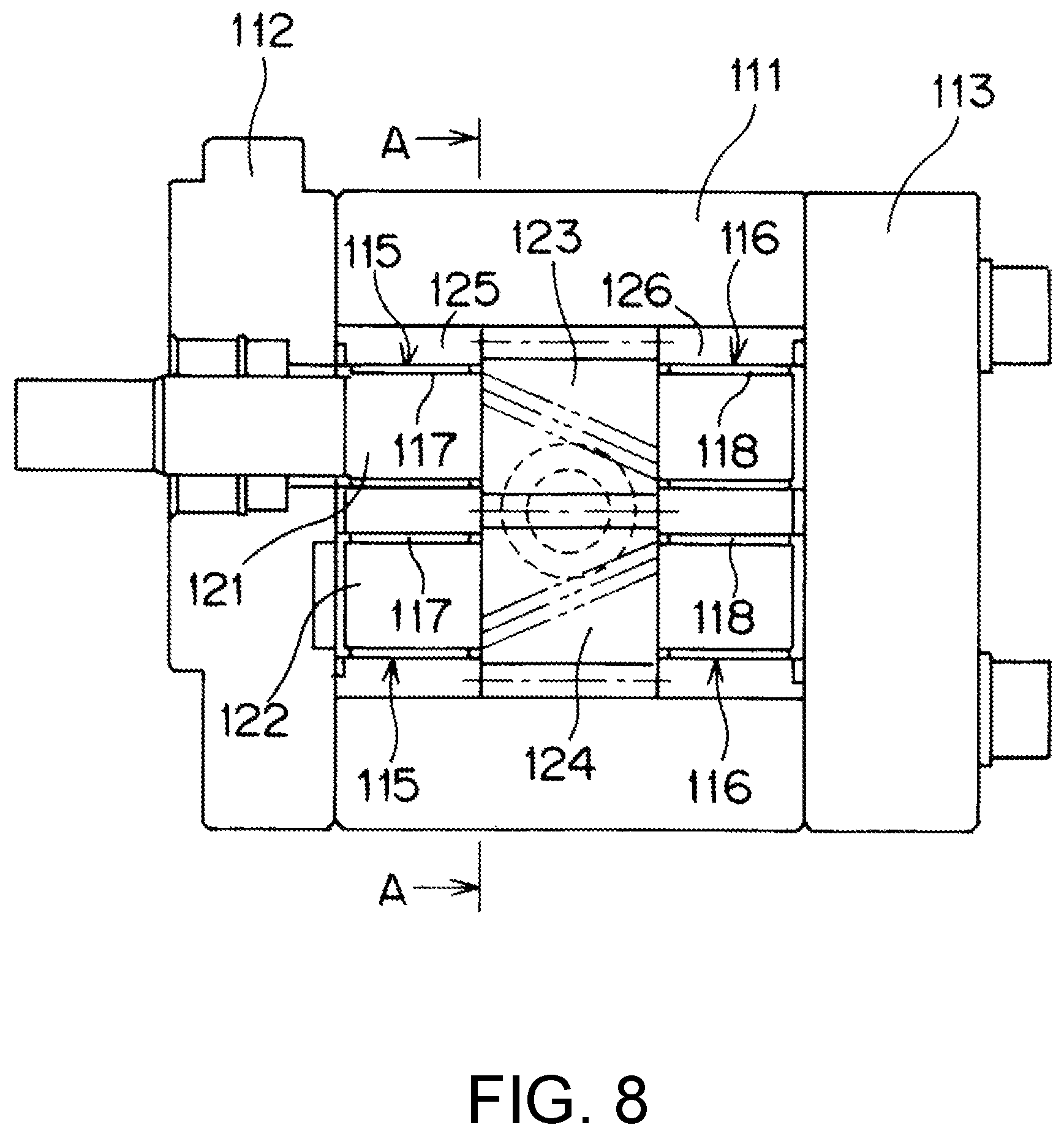 Patent US11773845 Figure 8 – Helical gear pump and helical gear motor