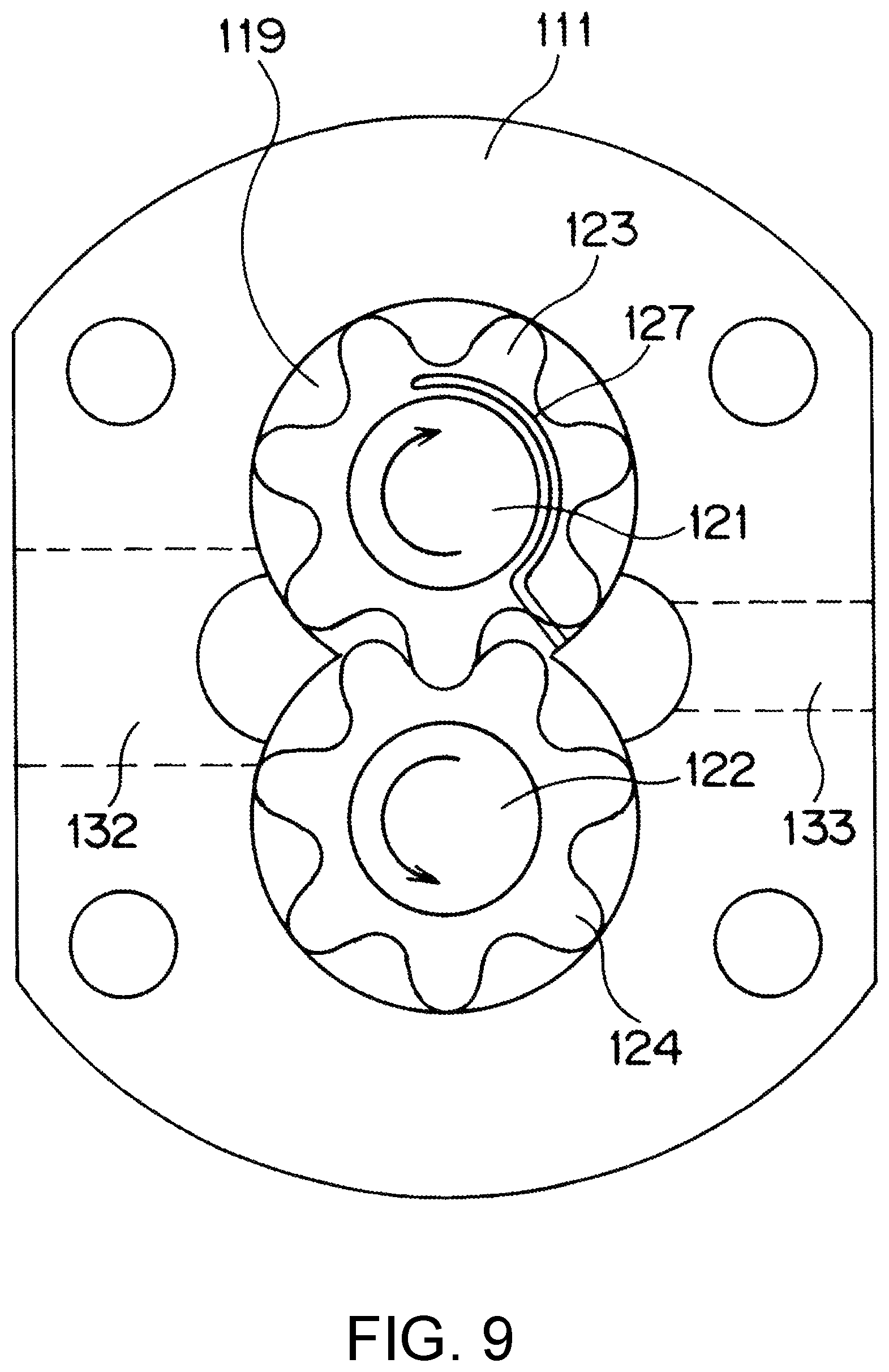 Patent US11773845 Figure 9 – Helical gear pump and helical gear motor