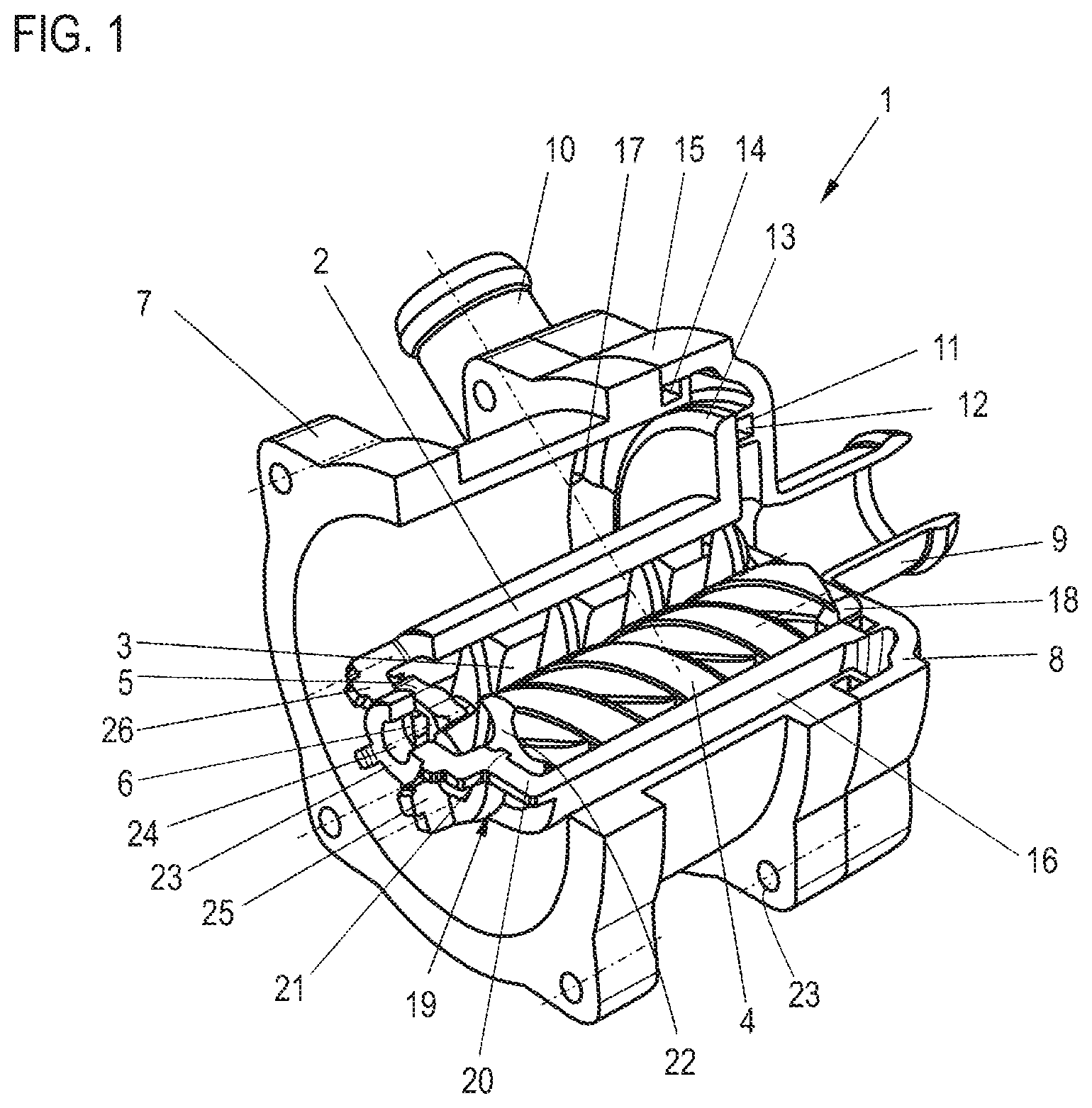 Patent US11773846 Figure 1 – Screw spindle pump