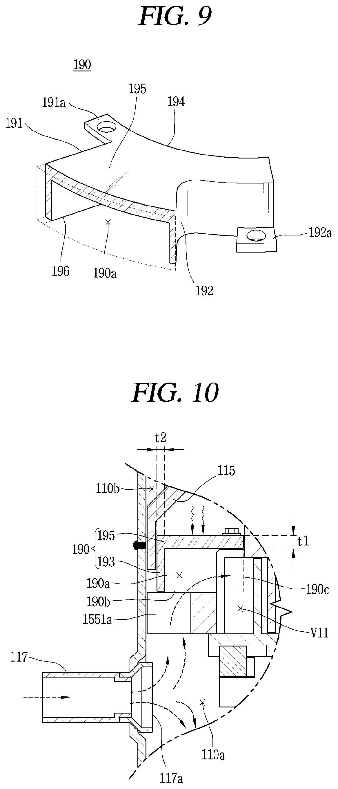 Patent US11773851 Figure 7 – Scroll compressor including suction guide