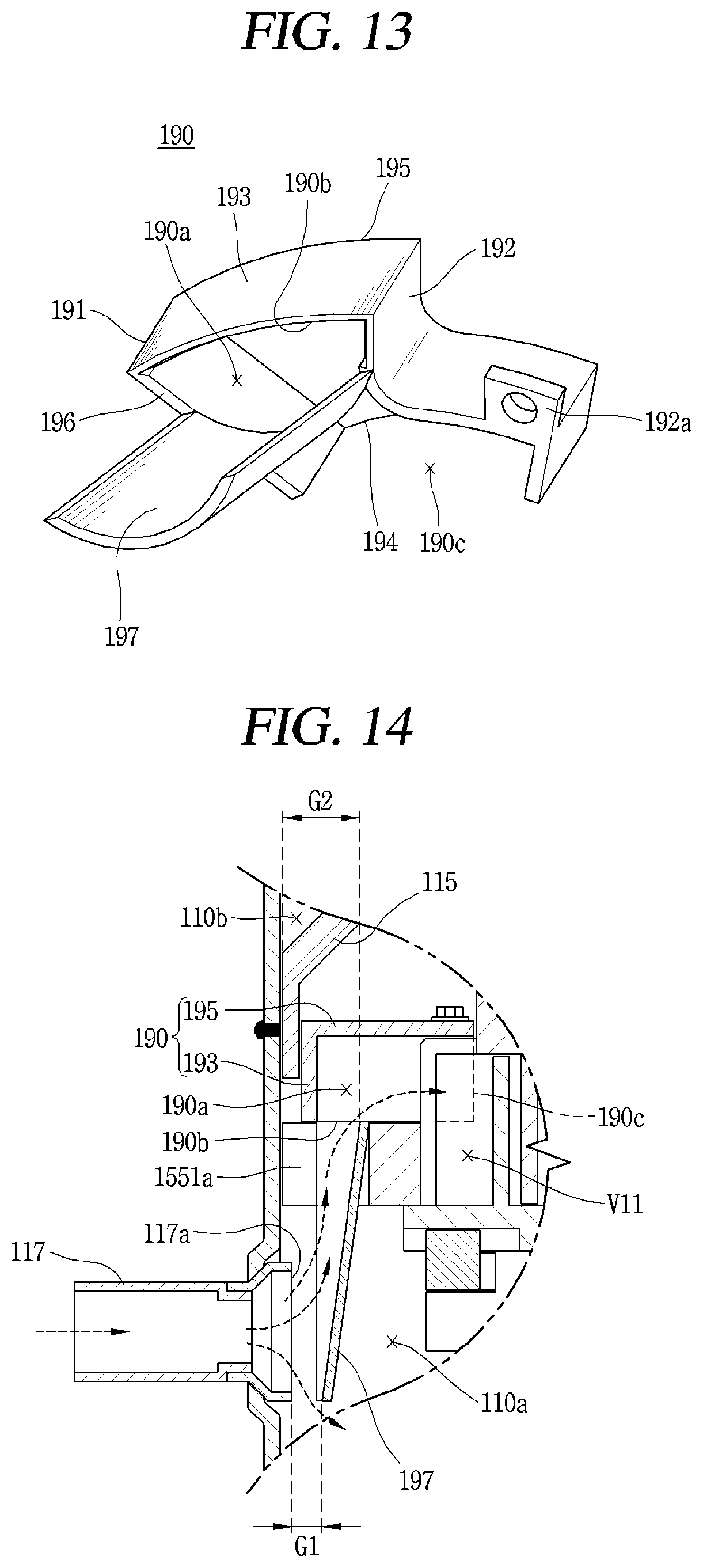 Patent US11773851 Figure 9 – Scroll compressor including suction guide