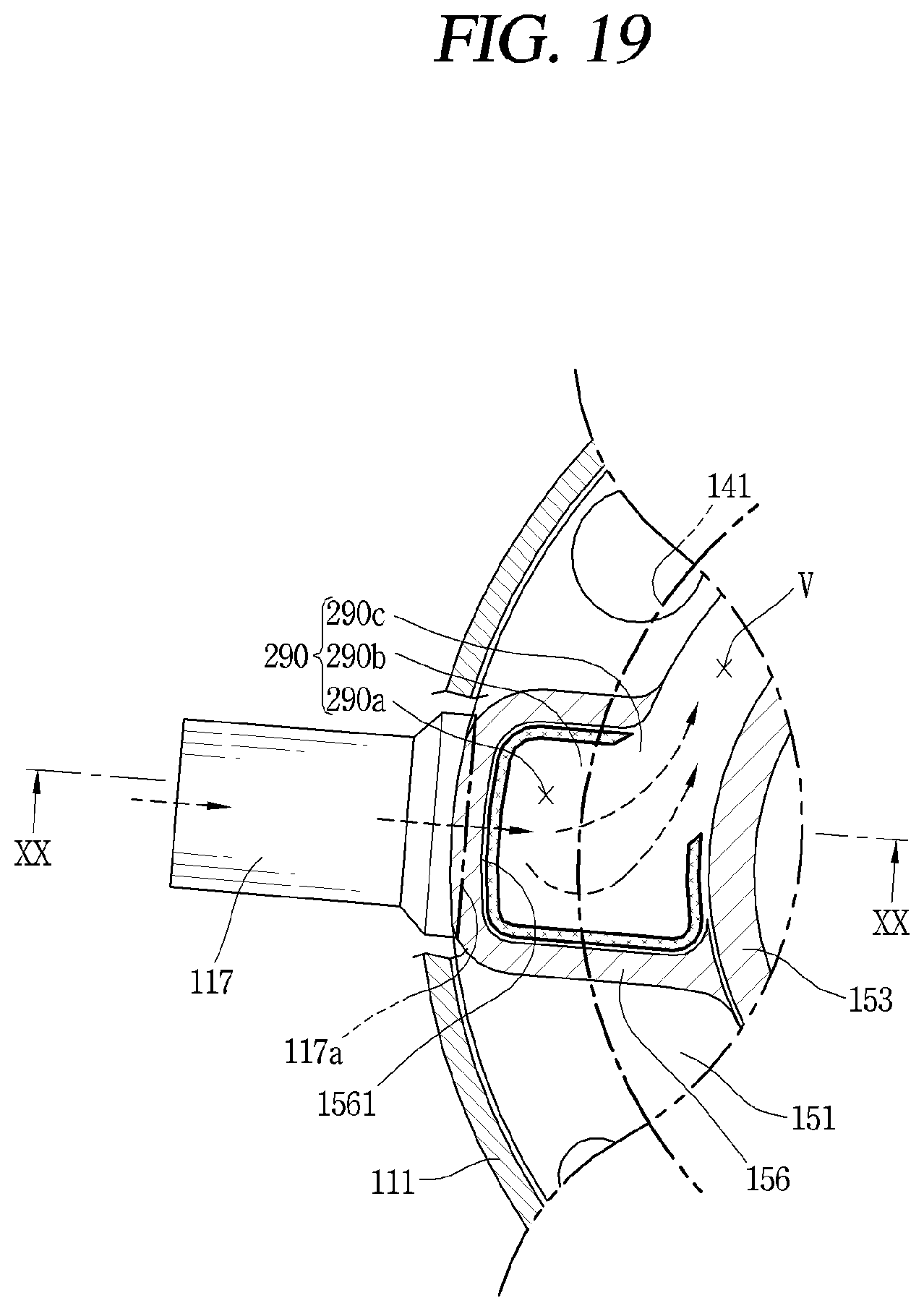 Patent US11773851 Figure 13 – Scroll compressor including suction guide