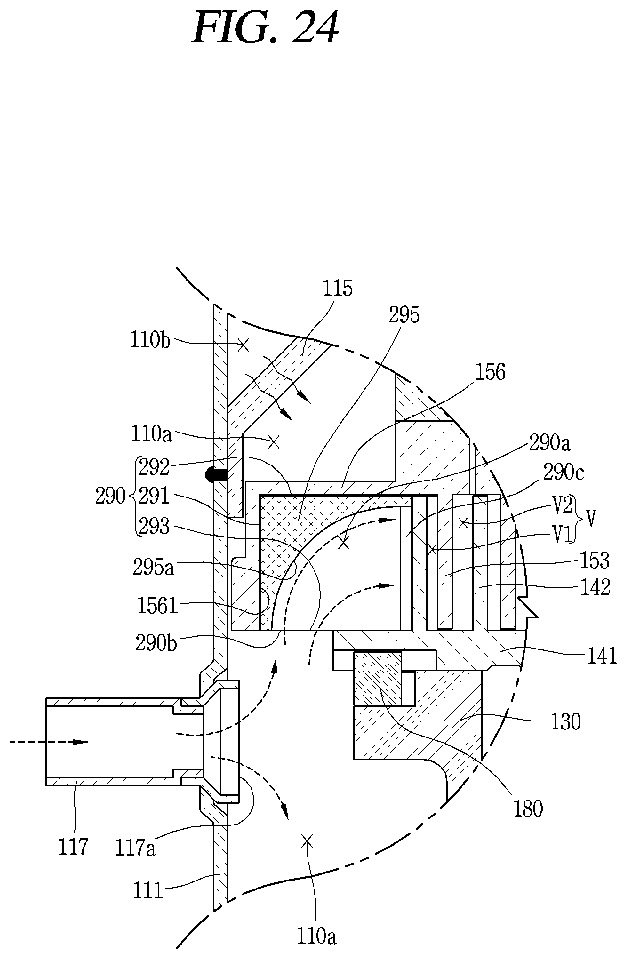 Patent US11773851 Figure 17 – Scroll compressor including suction guide