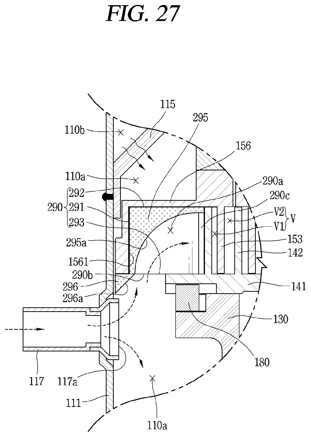 Patent US11773851 Figure 19 – Scroll compressor including suction guide