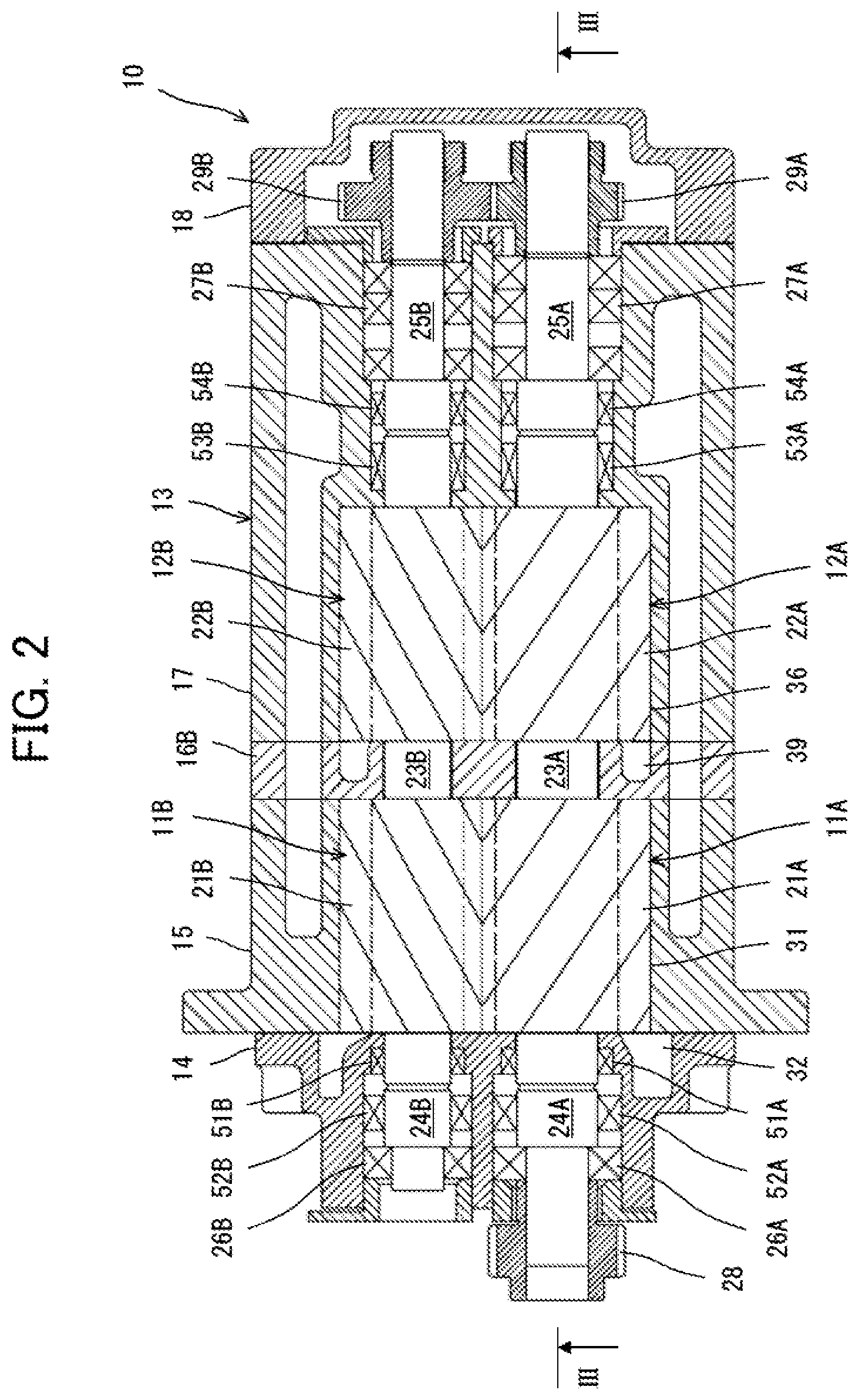 Patent US11773853 Figure 2 – Multi-stage screw compressor