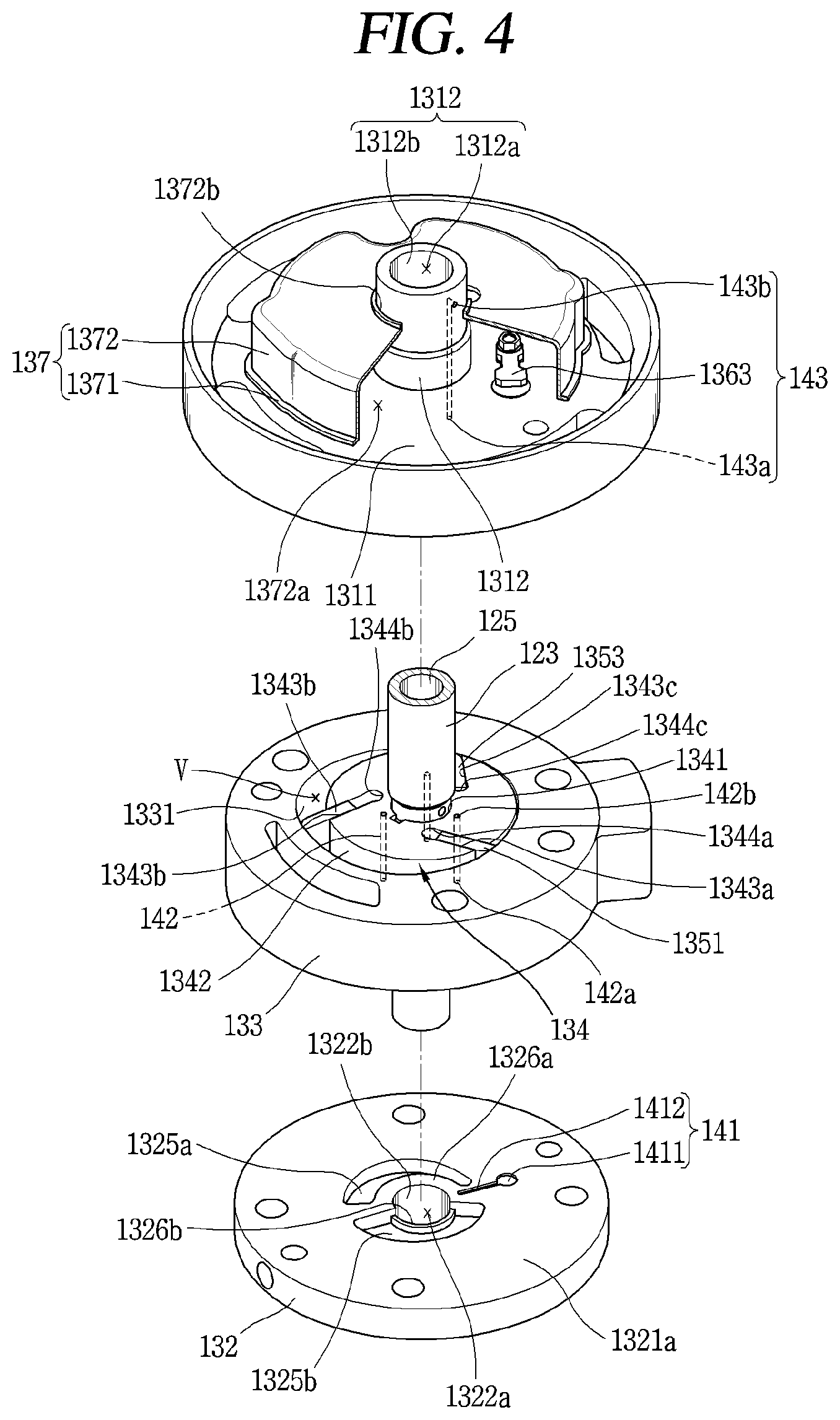 Patent US11773854 Figure 4 – Rotary compressor