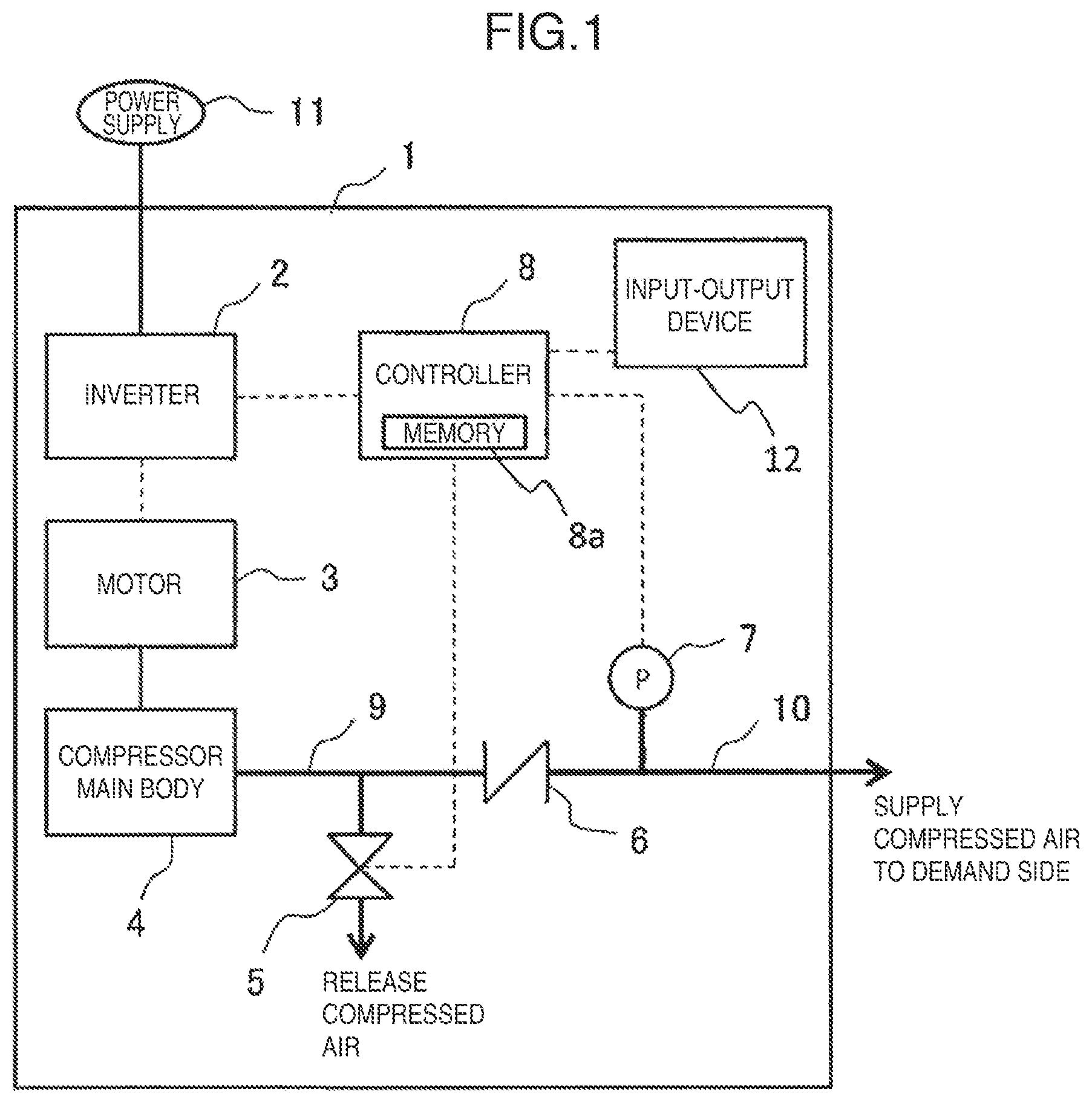 Patent US11773855 Figure 1 – Gas compressor