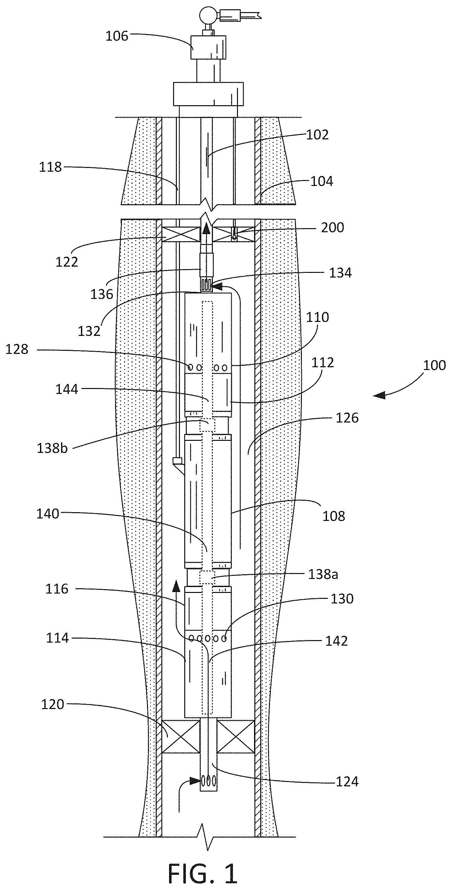 Patent US11773857 Figure 1 – Dual ESP with selectable pumps