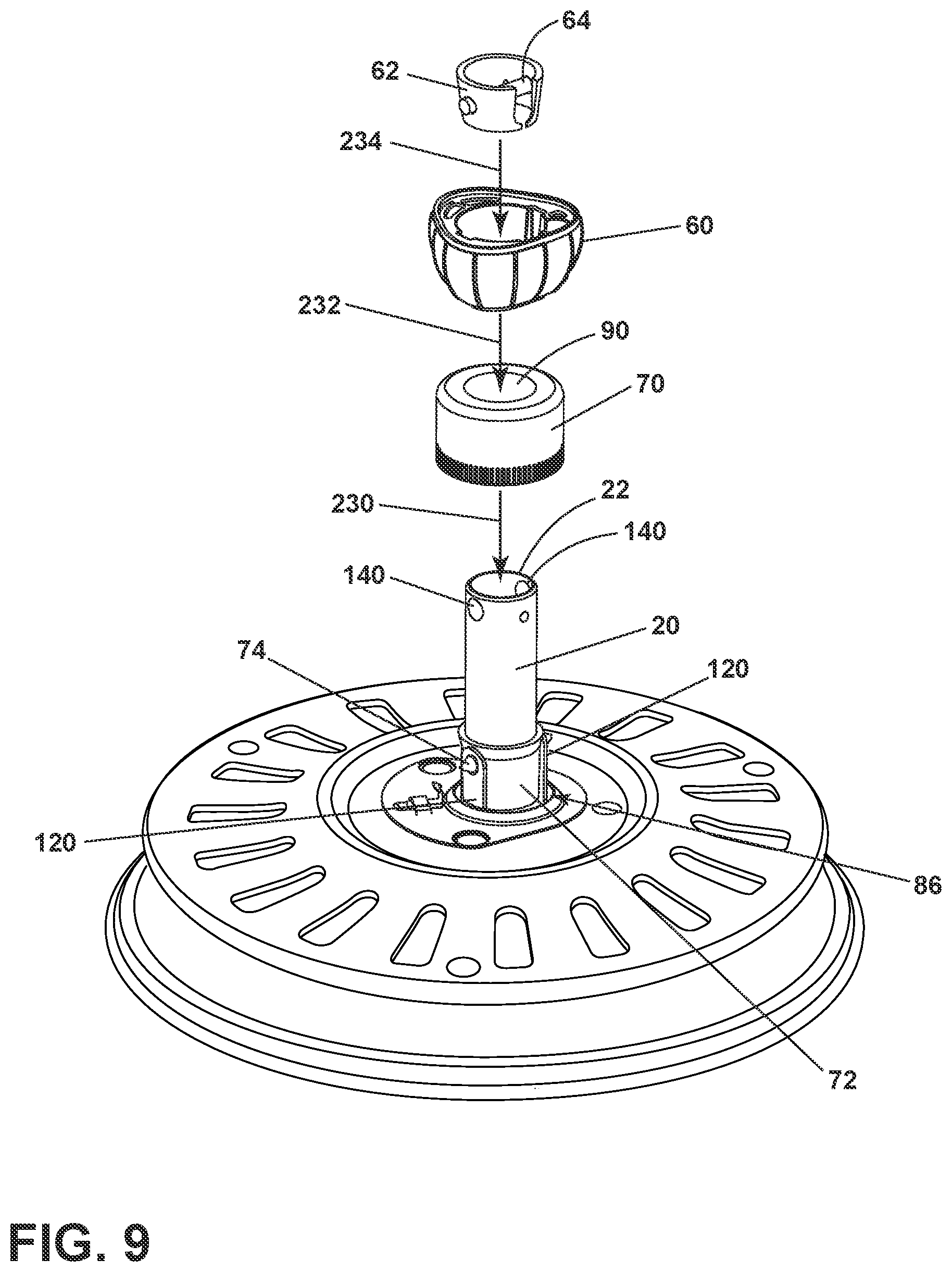Patent US11773858 Figure 9 – Ceiling fan motor adapter