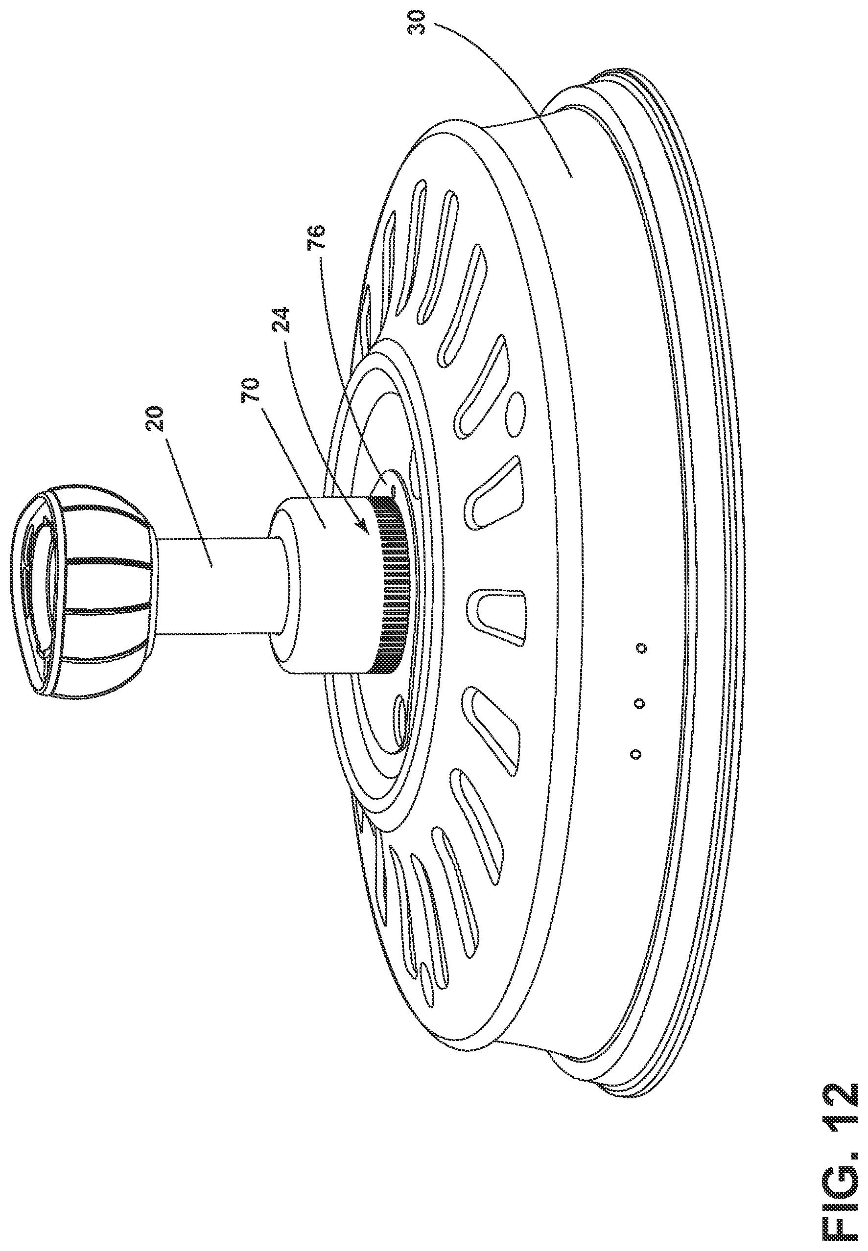 Patent US11773858 Figure 12 – Ceiling fan motor adapter