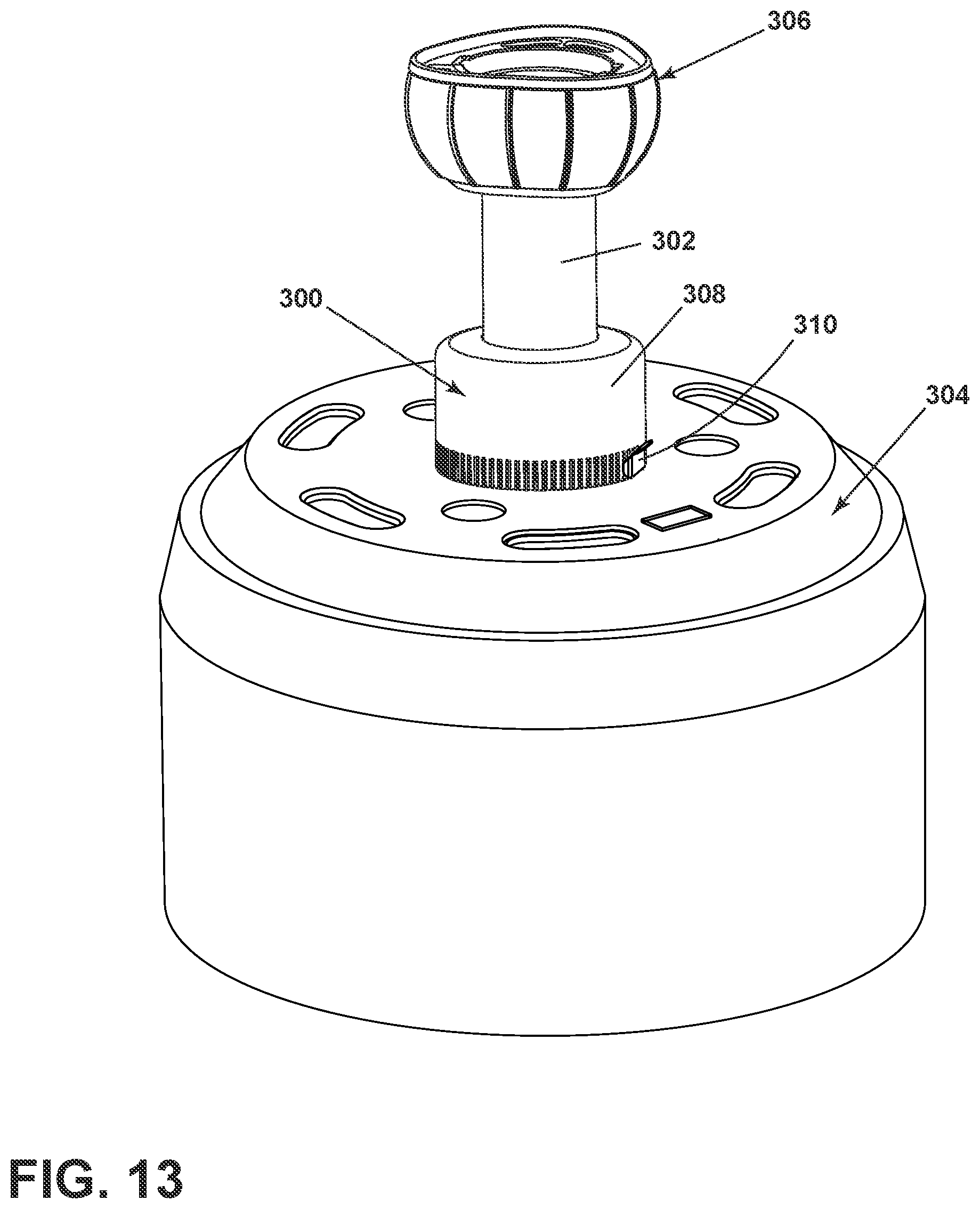 Patent US11773858 Figure 13 – Ceiling fan motor adapter