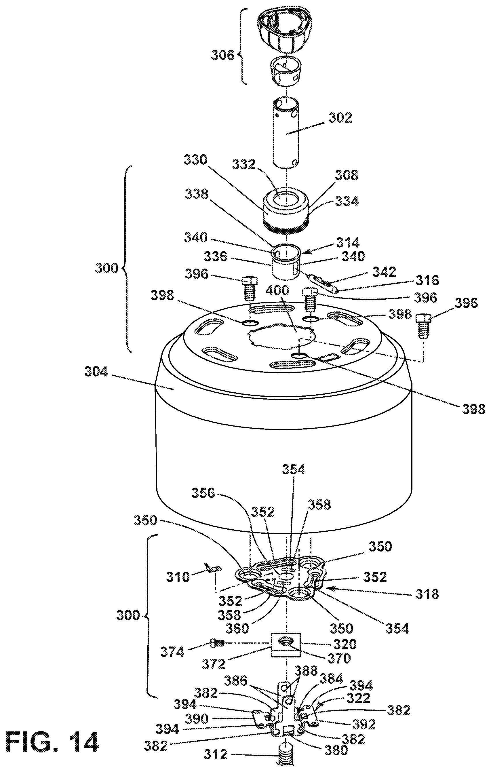 Patent US11773858 Figure 14 – Ceiling fan motor adapter