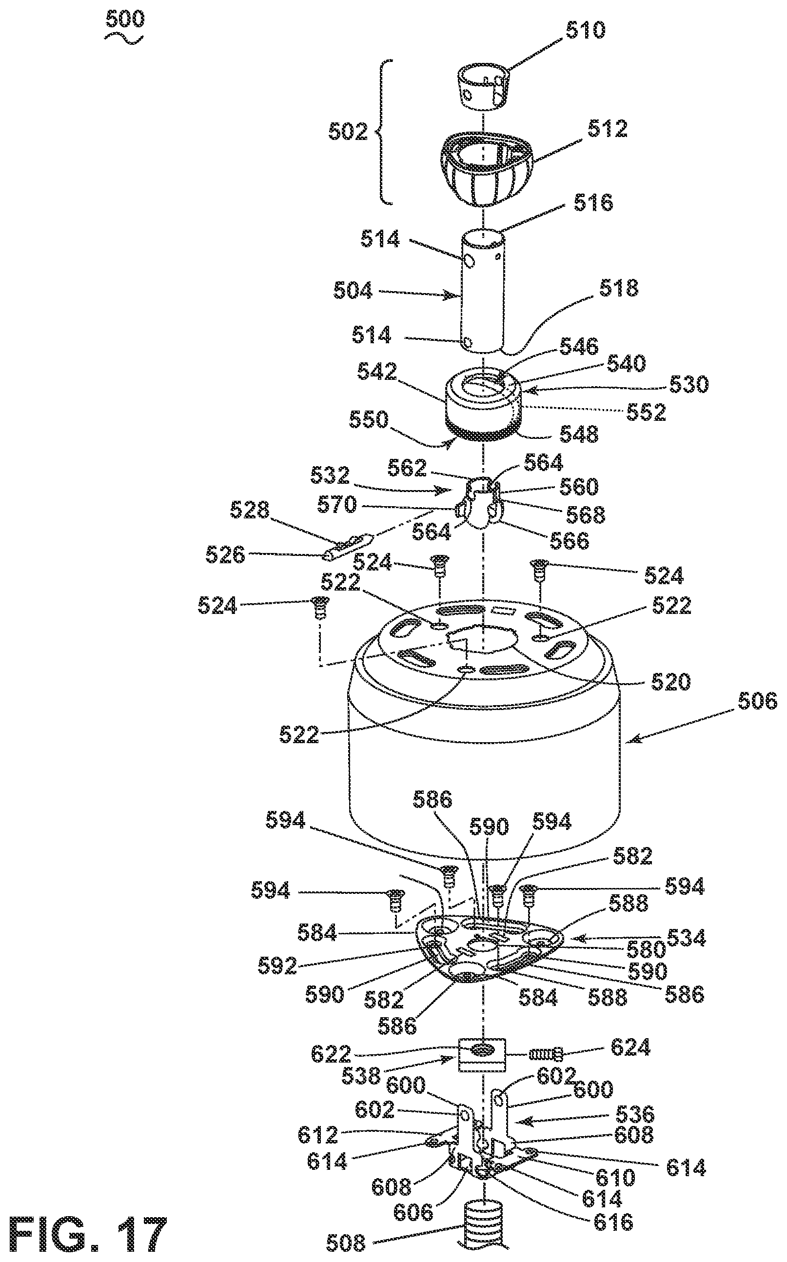 Patent US11773858 Figure 17 – Ceiling fan motor adapter