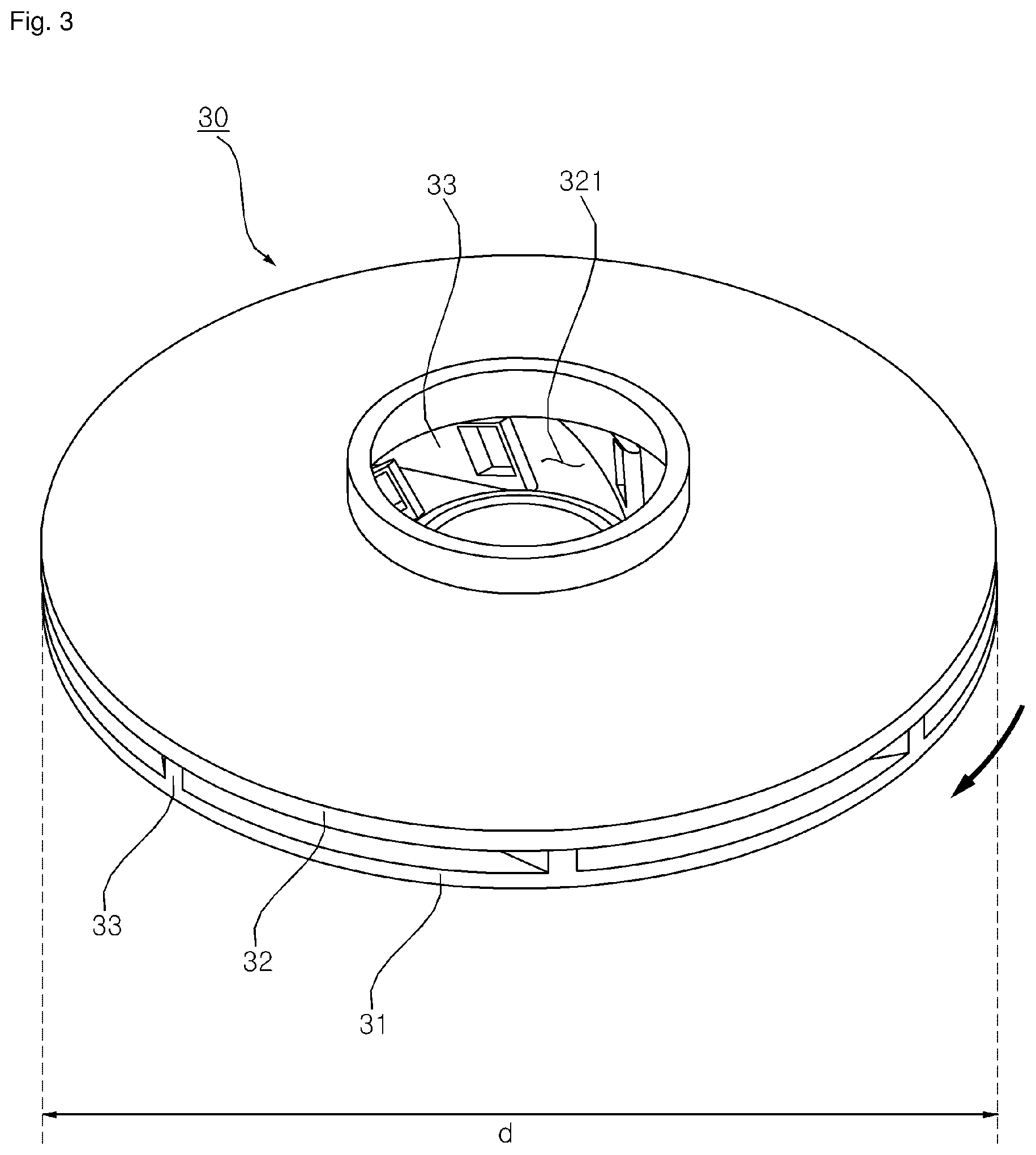Patent US11773864 Figure 3 – Impeller