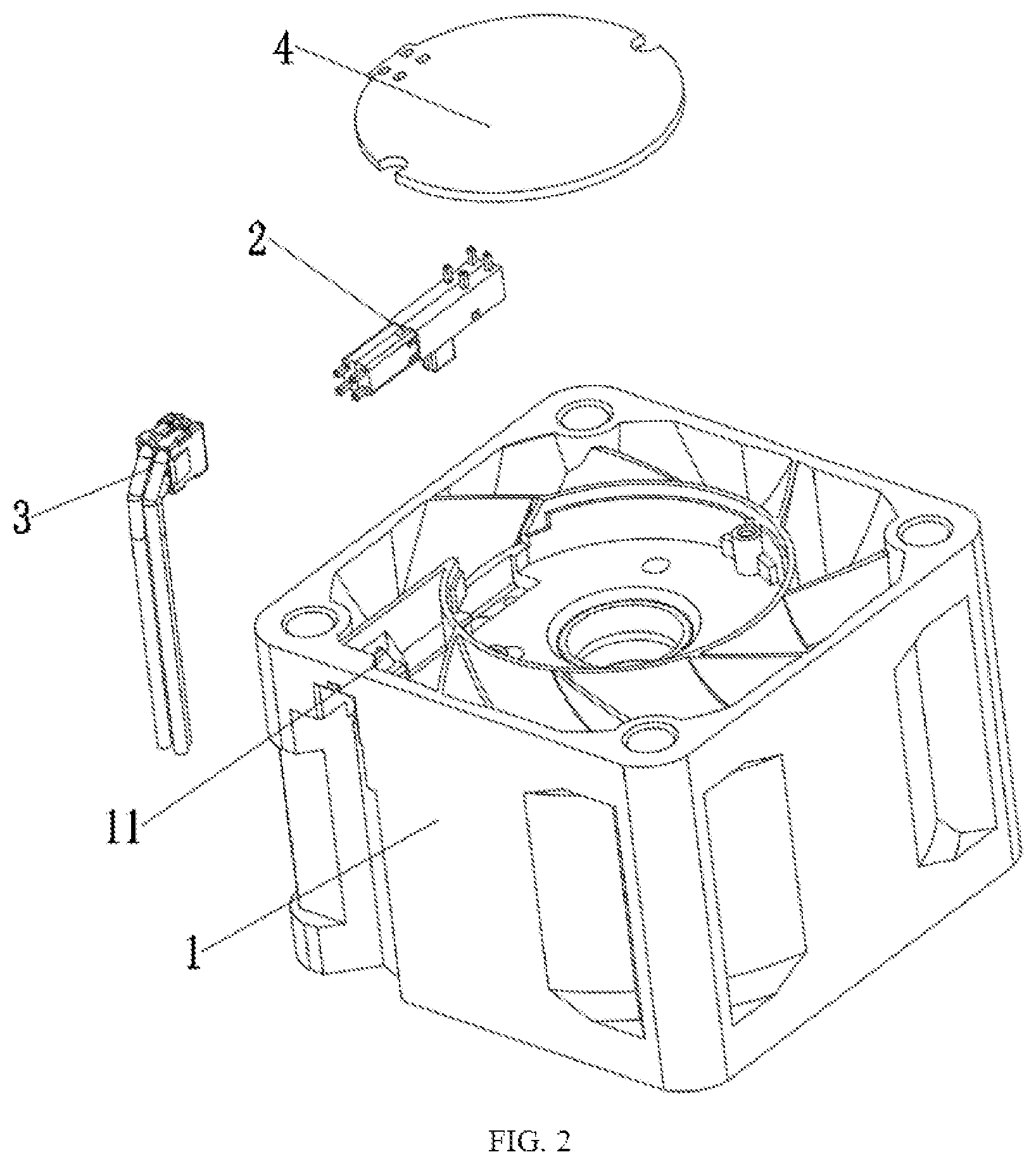 Patent US11773867 Figure 2 – Fan frame
