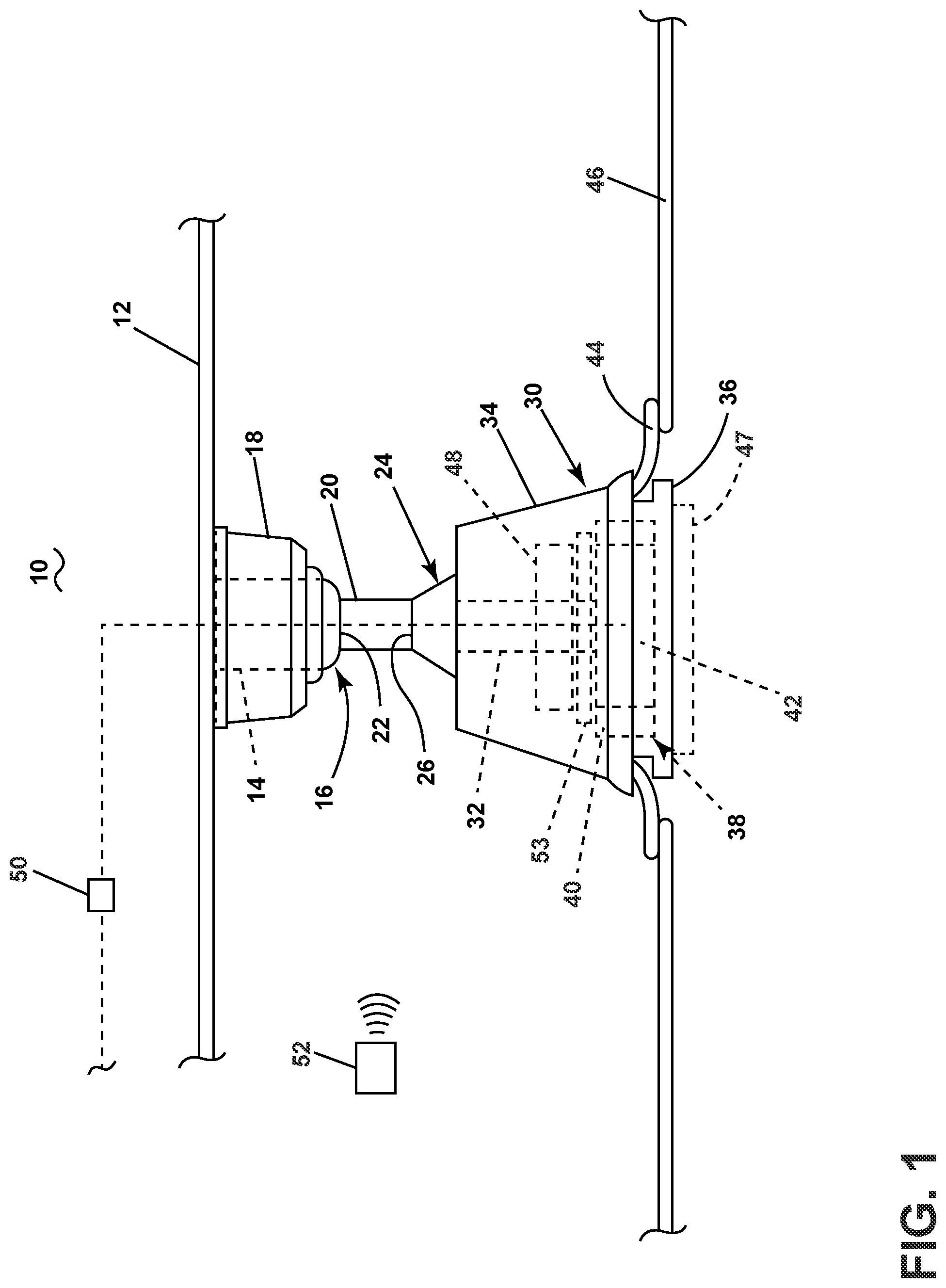 Patent US11773875 — Ceiling fan with mounting plate — Figure 1
