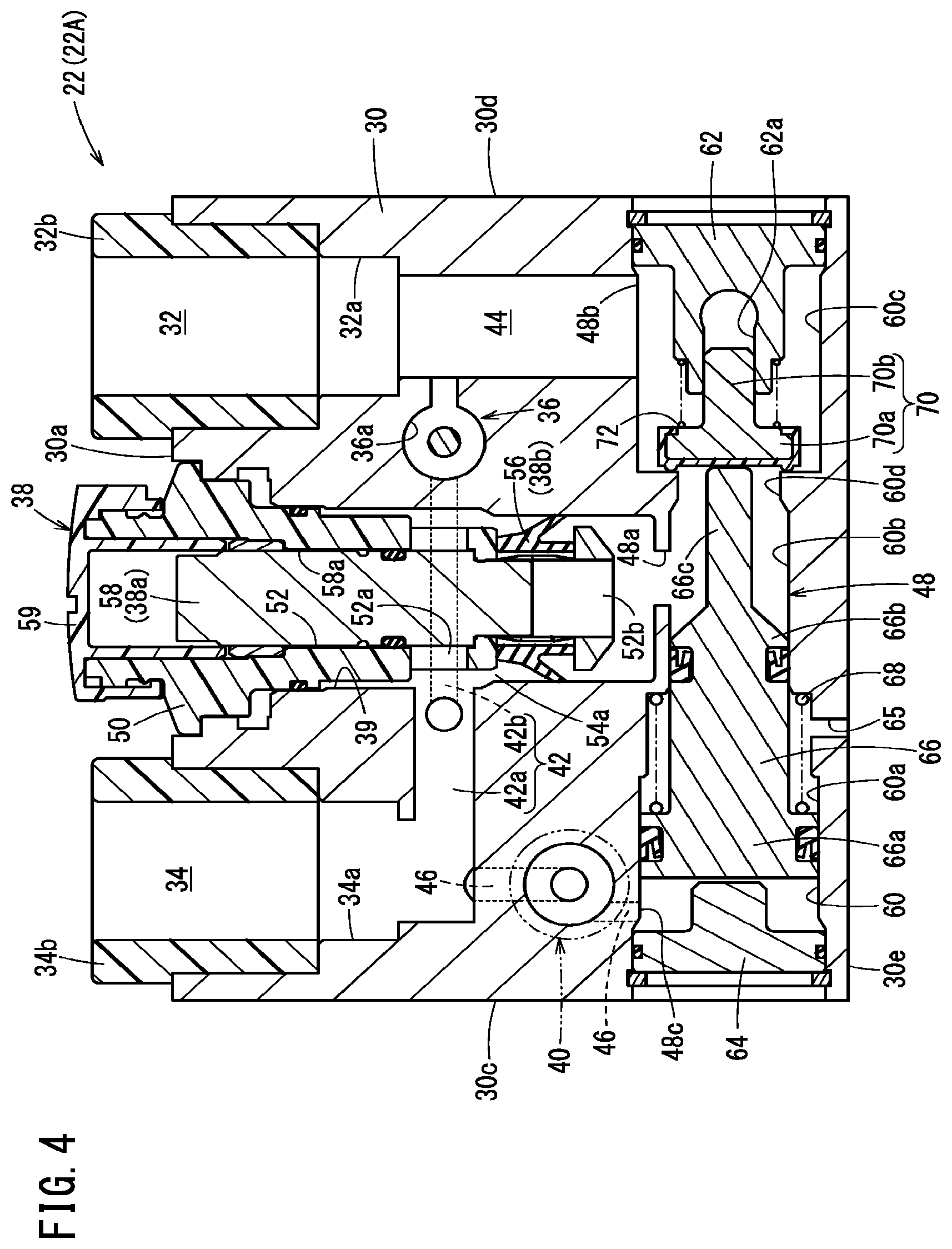 Patent US11773879 Figure 4 – Flow rate controller and drive device equipped with same