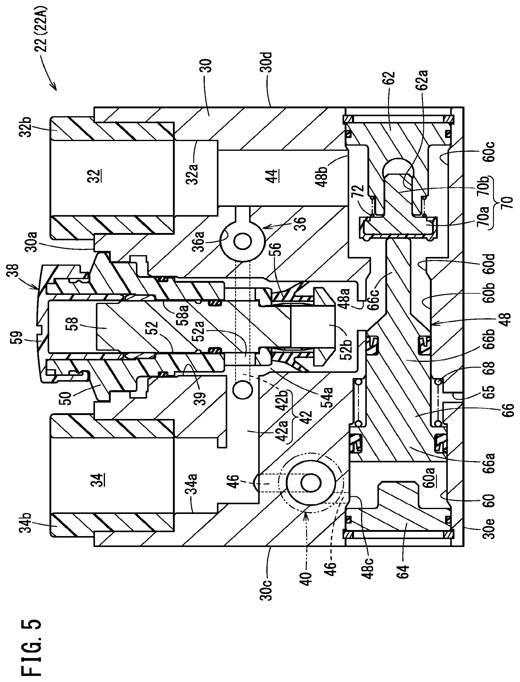 Patent US11773879 Figure 5 – Flow rate controller and drive device equipped with same