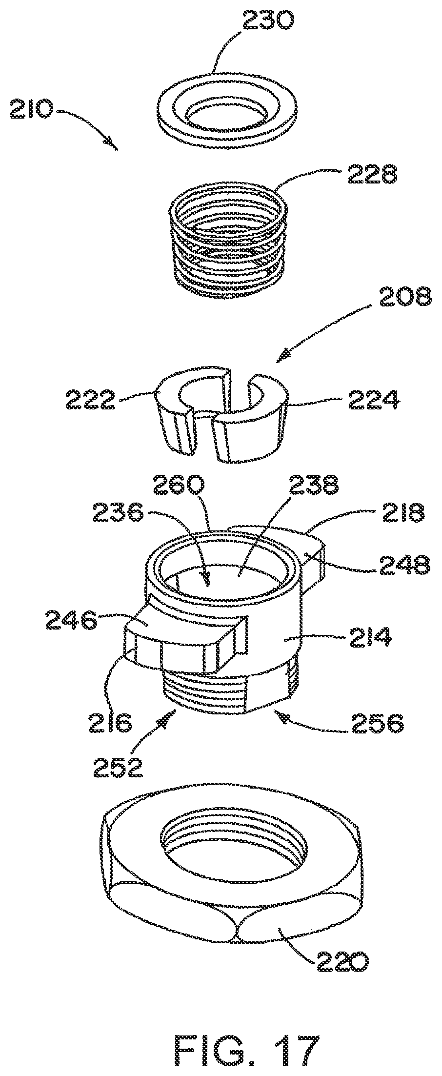 Patent US11773884 Figure 6 – Quick-threaded rod locking device and method