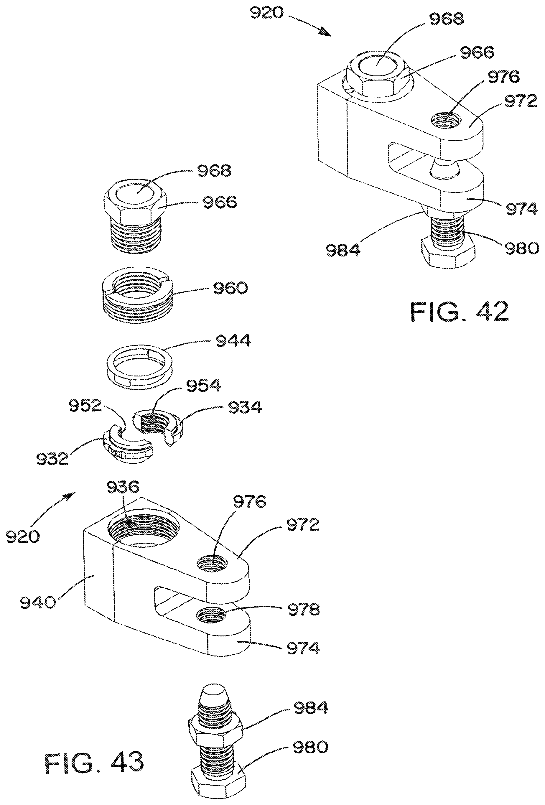 Patent US11773884 Figure 15 – Quick-threaded rod locking device and method