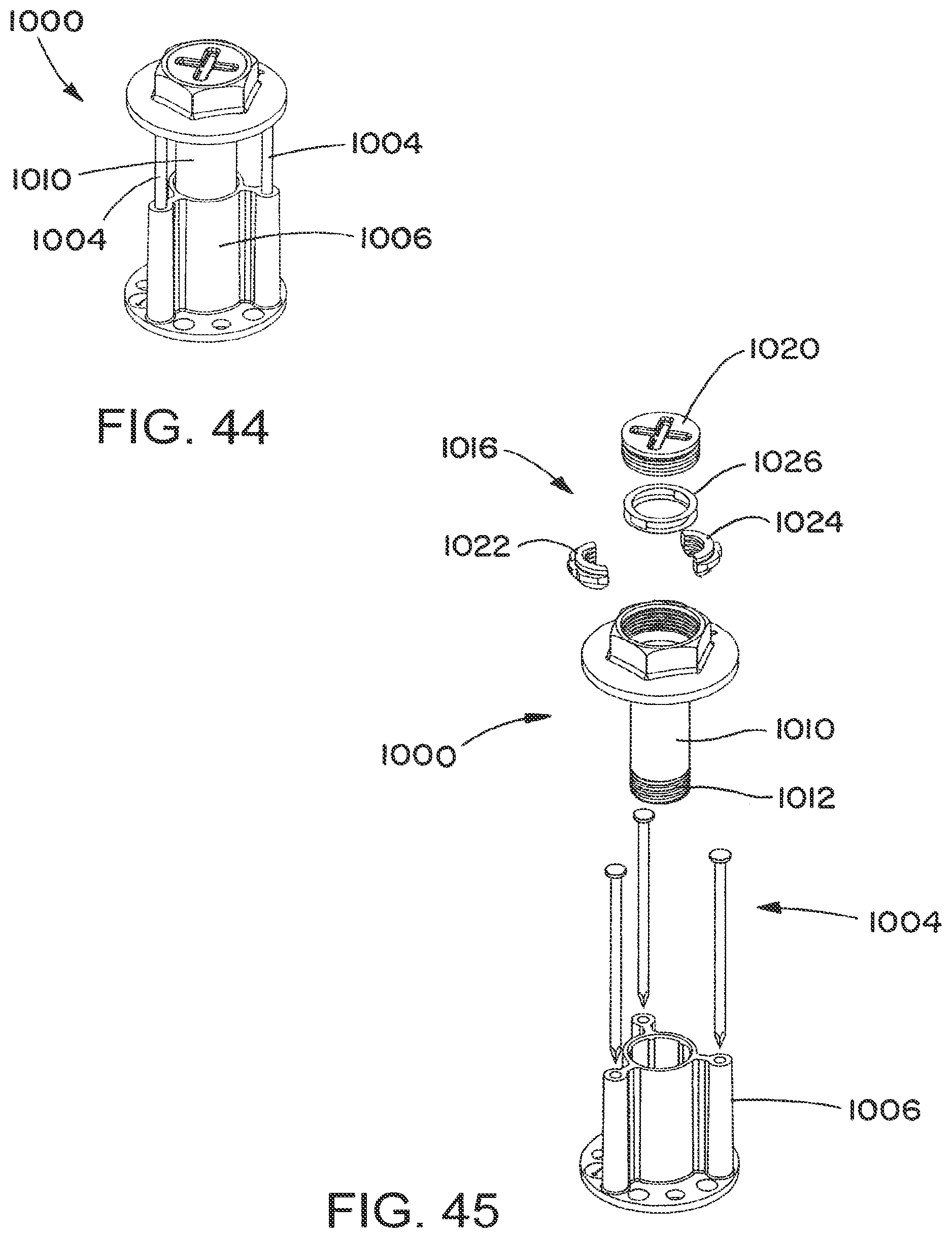 Patent US11773884 Figure 16 – Quick-threaded rod locking device and method
