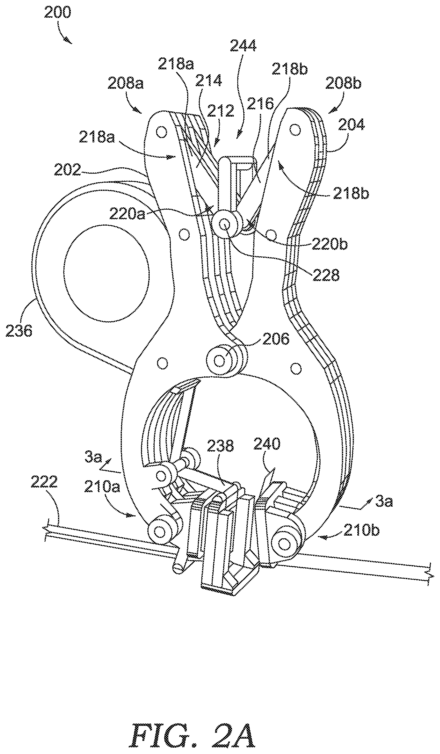 Patent US11773885 Figure 2 – Automatic release clamp