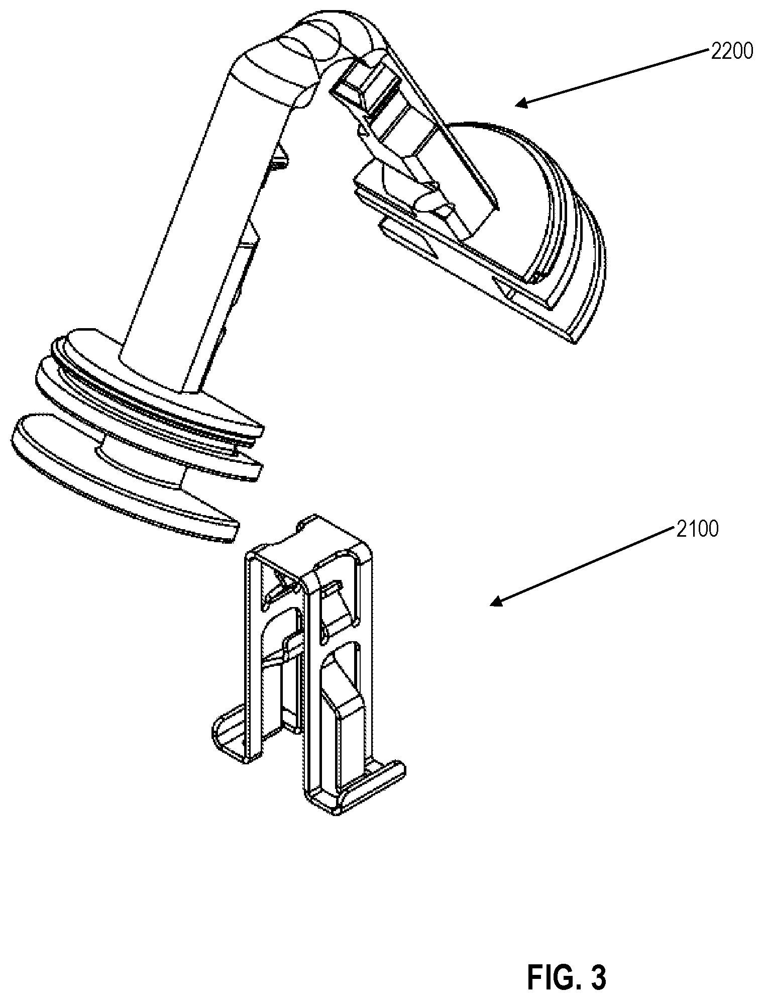Patent US11773887 Figure 3 – Fastener clip assembly with expandable cap