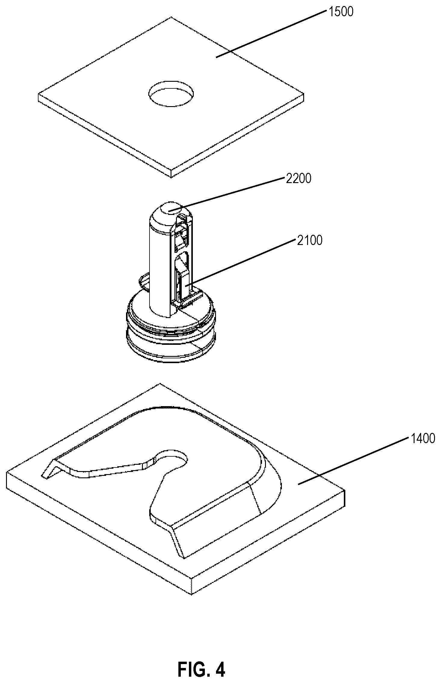 Patent US11773887 Figure 4 – Fastener clip assembly with expandable cap