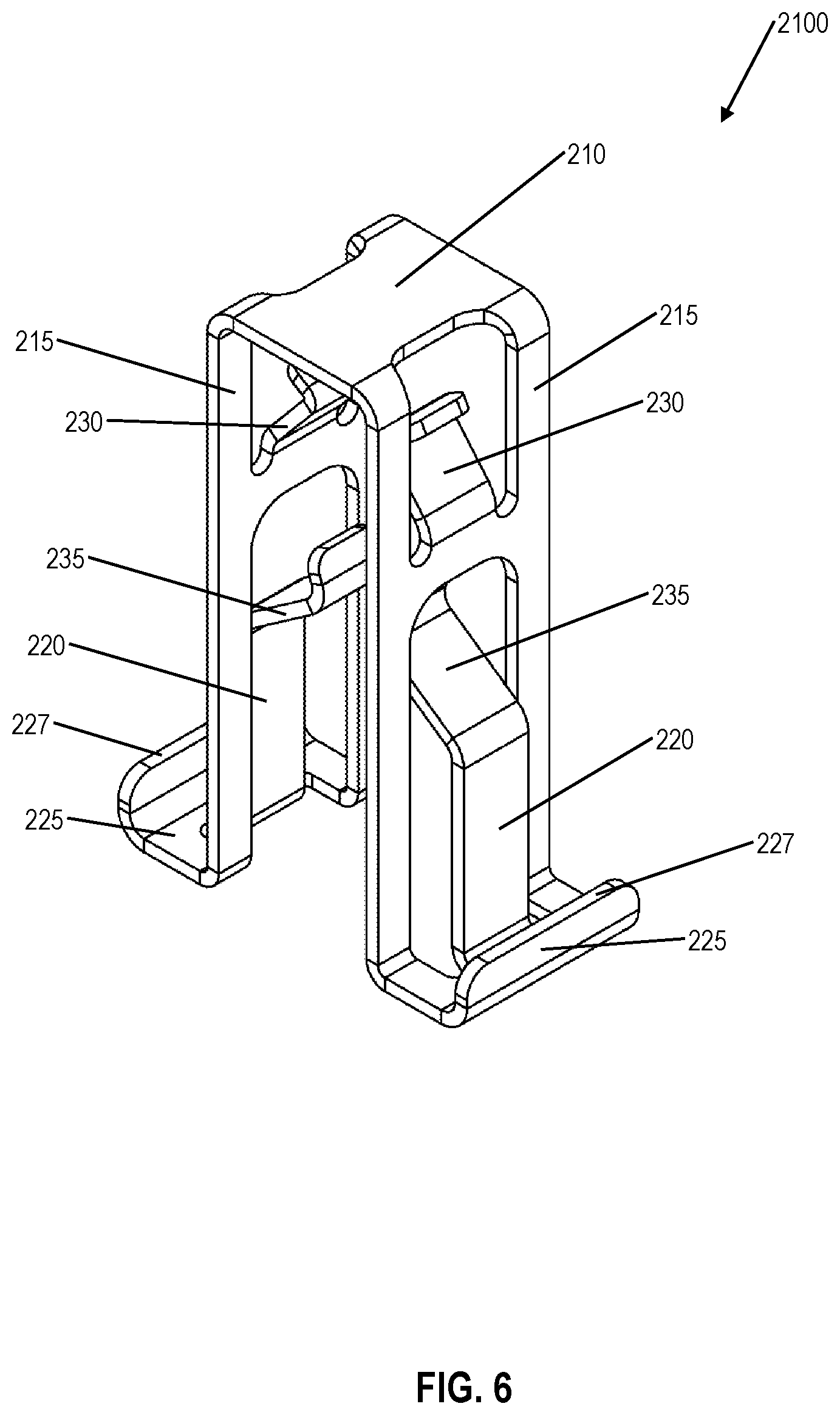 Patent US11773887 Figure 6 – Fastener clip assembly with expandable cap