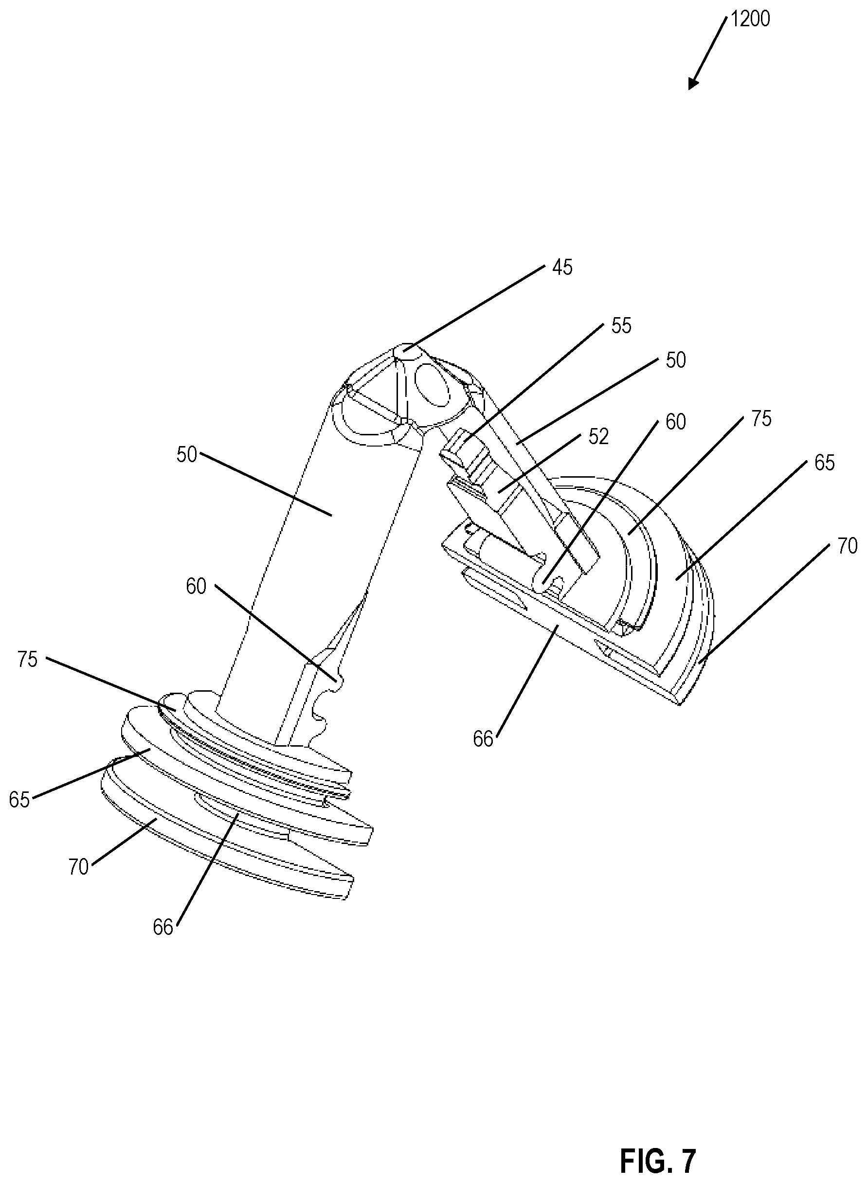 Patent US11773887 Figure 7 – Fastener clip assembly with expandable cap