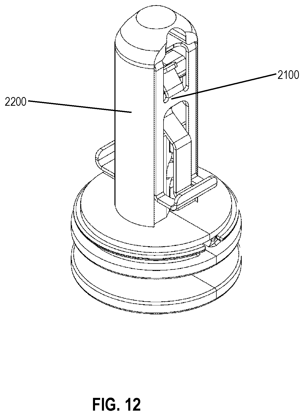 Patent US11773887 Figure 12 – Fastener clip assembly with expandable cap