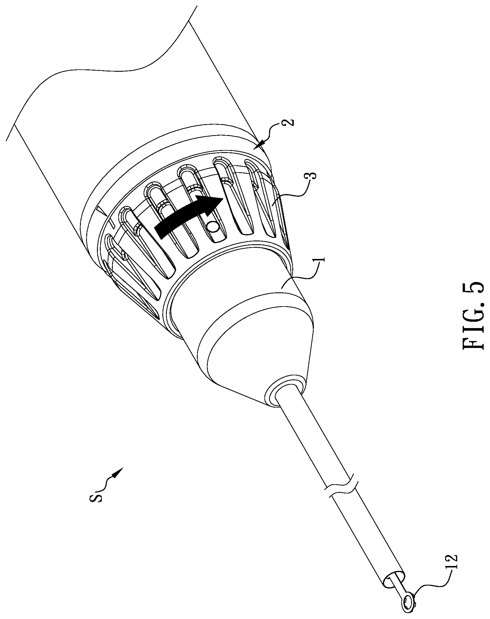 Patent US11773890 Figure 5 – Quick connector with compressive and rotational locking and unlocking mechanism