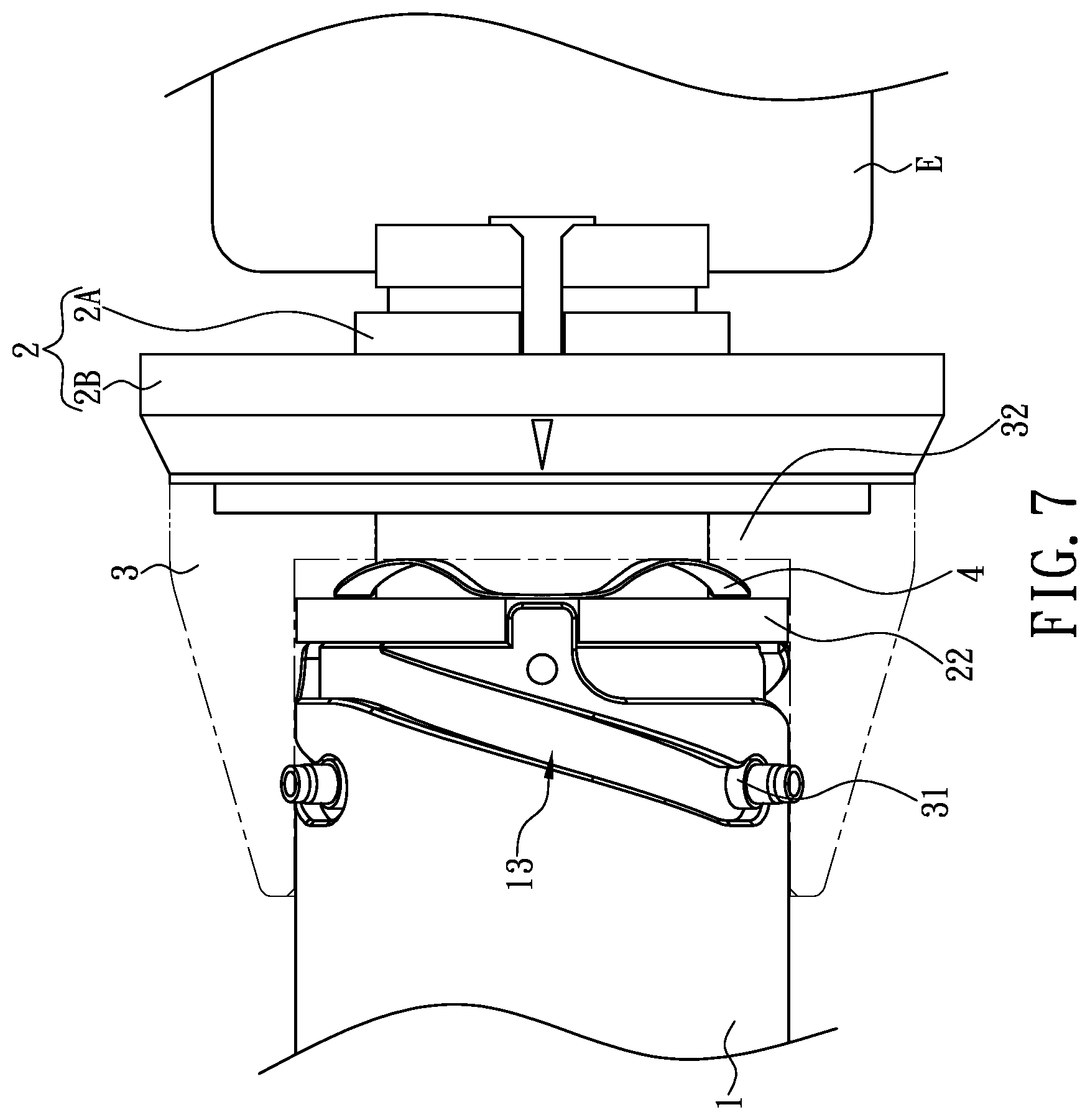 Patent US11773890 Figure 7 – Quick connector with compressive and rotational locking and unlocking mechanism