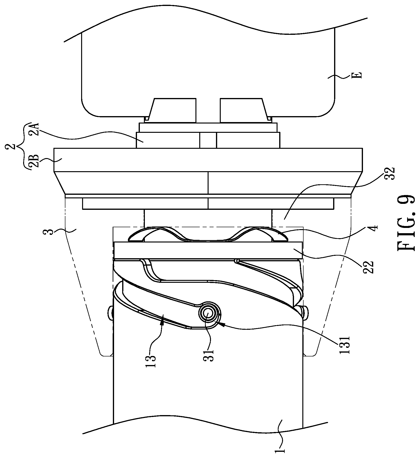 Patent US11773890 Figure 9 – Quick connector with compressive and rotational locking and unlocking mechanism