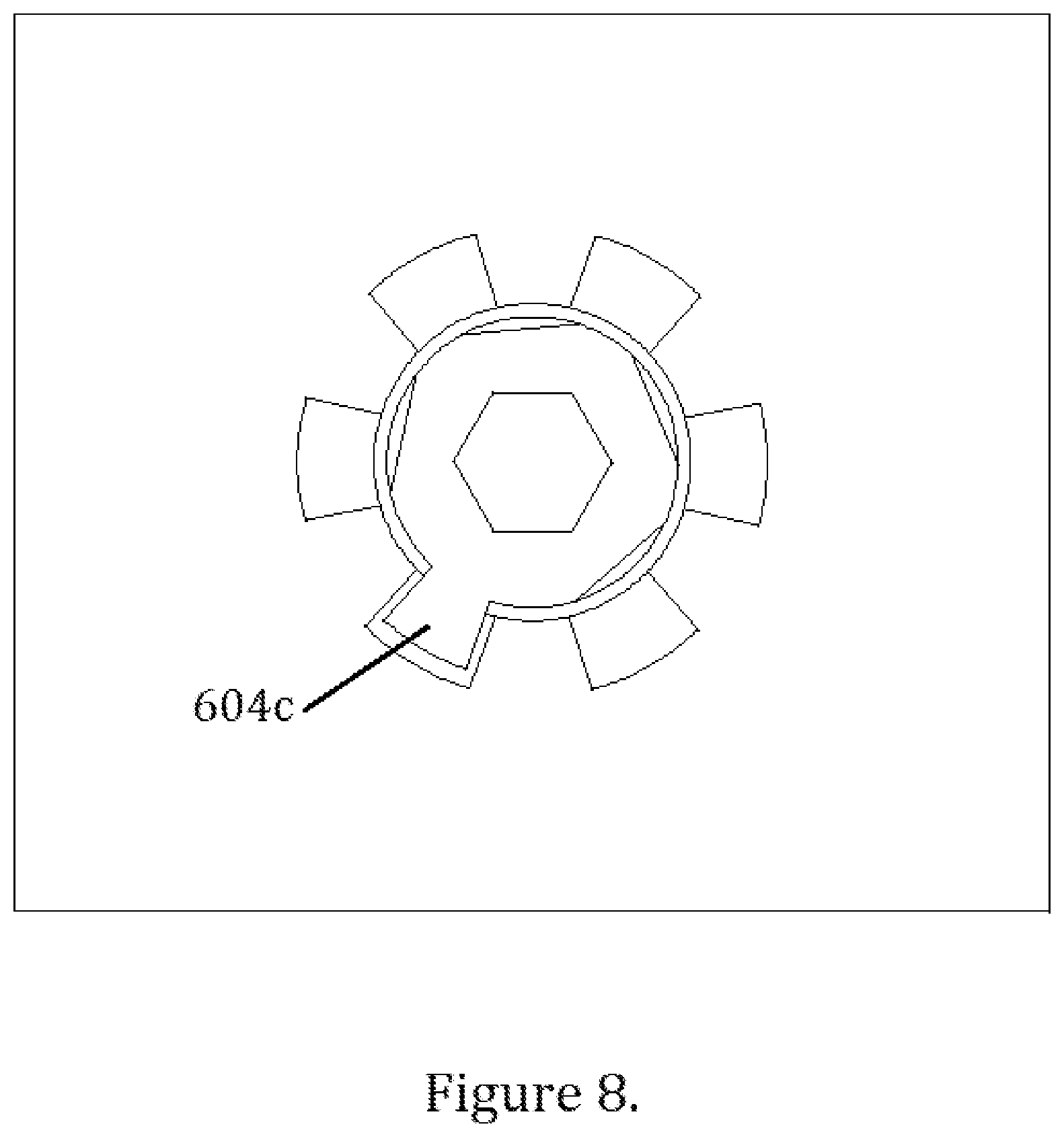 Patent US11773892 Figure 8 – Threaded fastener with improved resistance to backing out of a blind hole