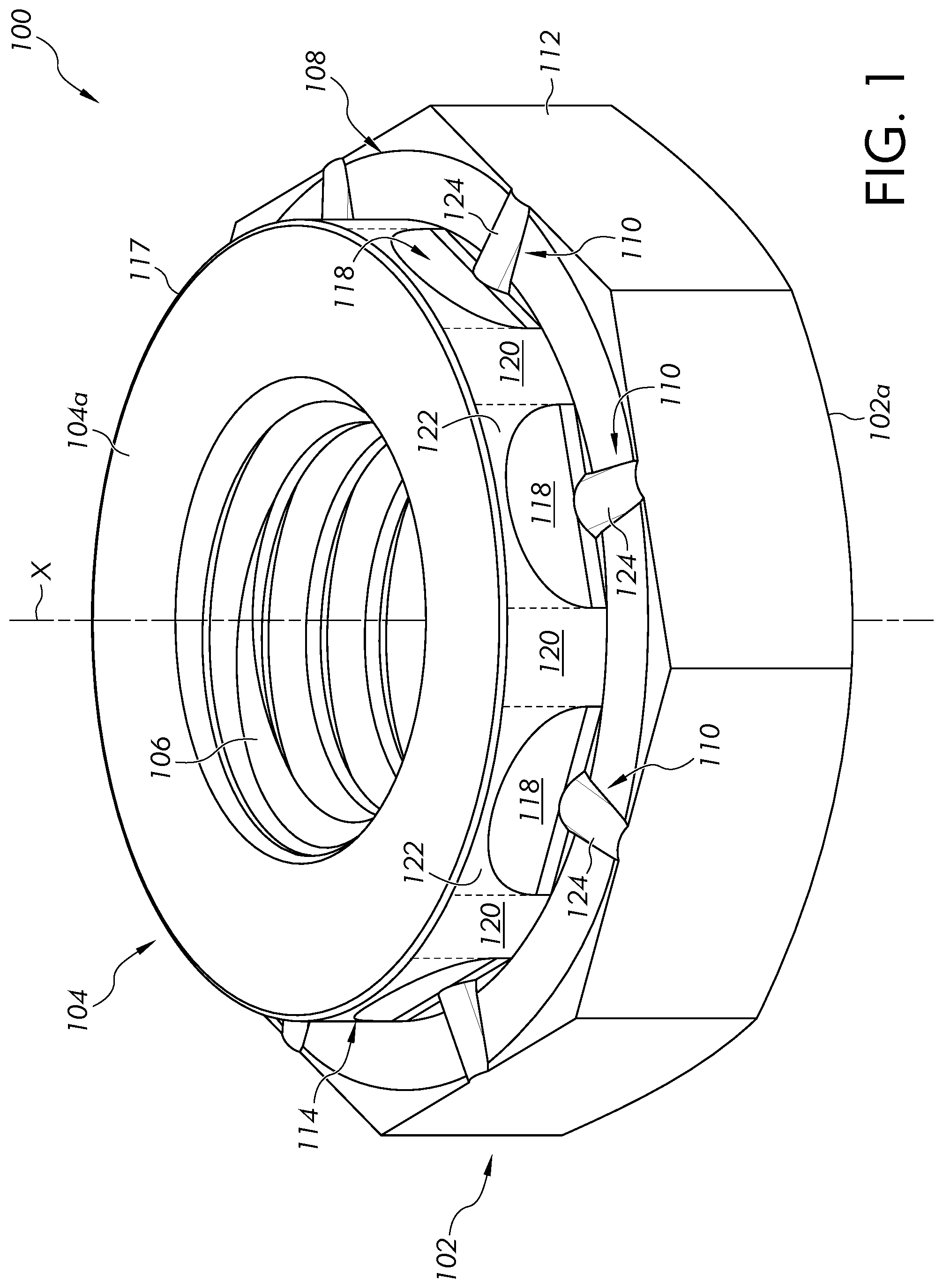 Patent US11773894 — Self-clinching fastener — Figure 1